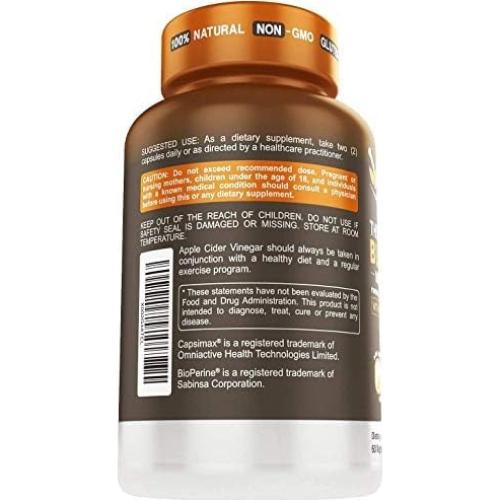 Suplemento Termogénico Herbtonics 120 Cápsulas Veganas