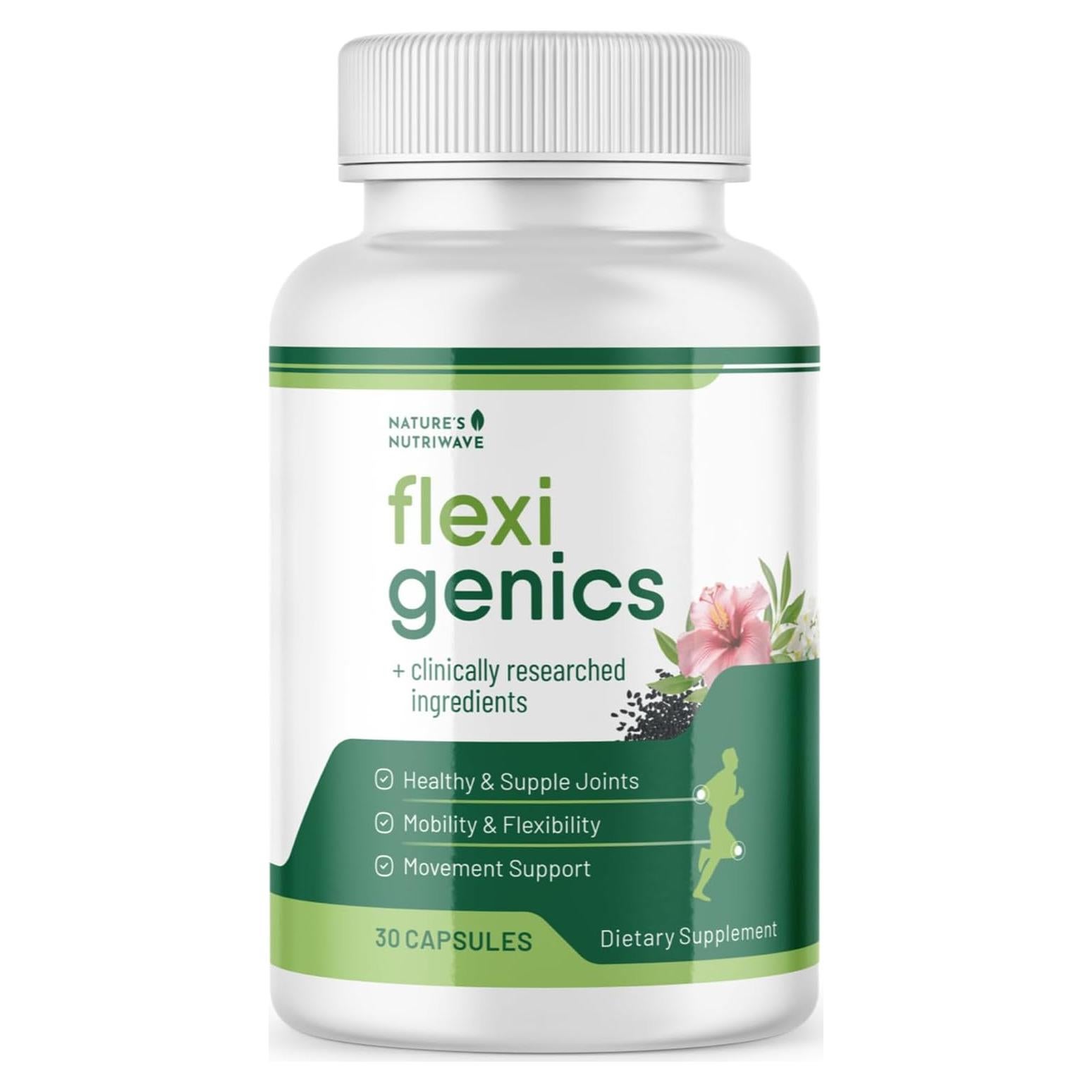 Flexigenics Suplemento Natural 30 Cápsulas - Té Verde, K2, No OGM