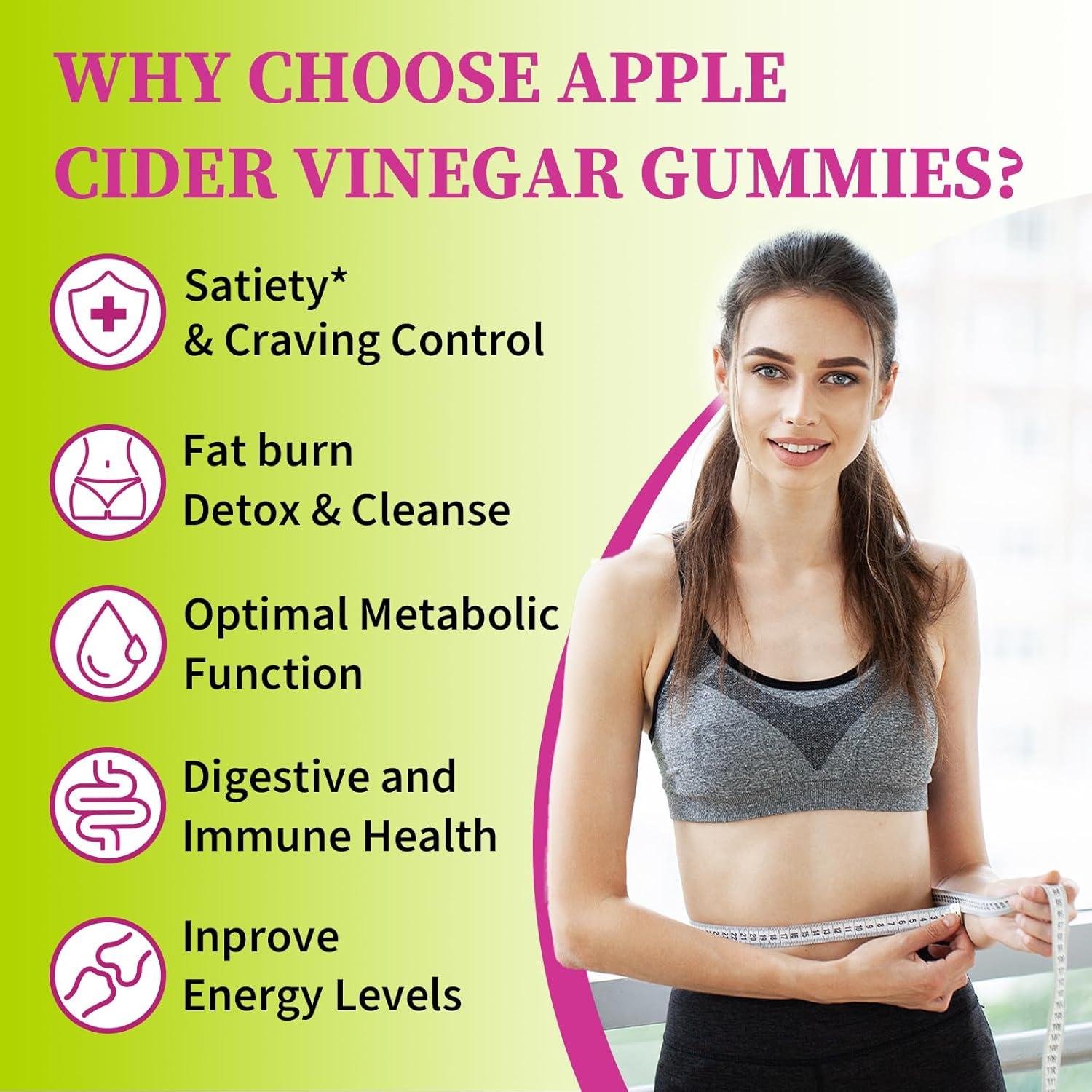 Gominolas de Vinagre de Sidra de Manzana Tisestence 60 Unidades