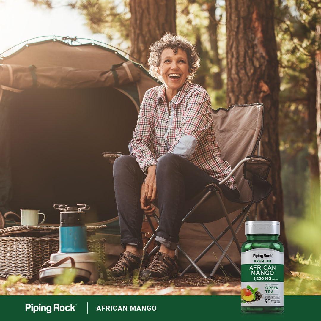Extracto de Mango Africano Piping Rock 1220 mg + Té Verde 90 Cápsulas
