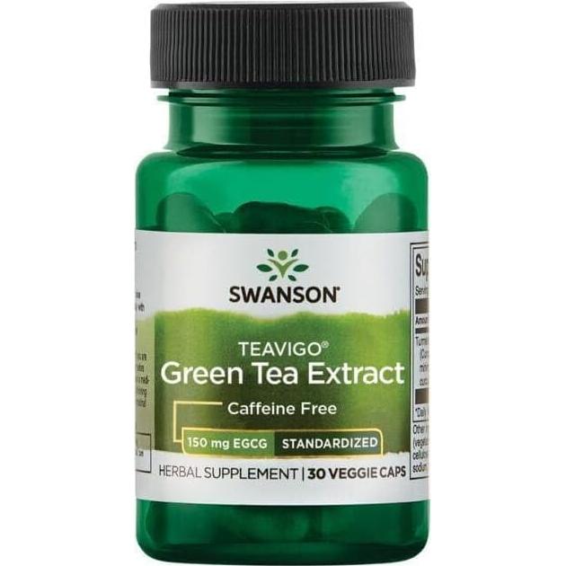 Cápsulas de Té Verde Swanson 150mg EGCG 30 Veganas
