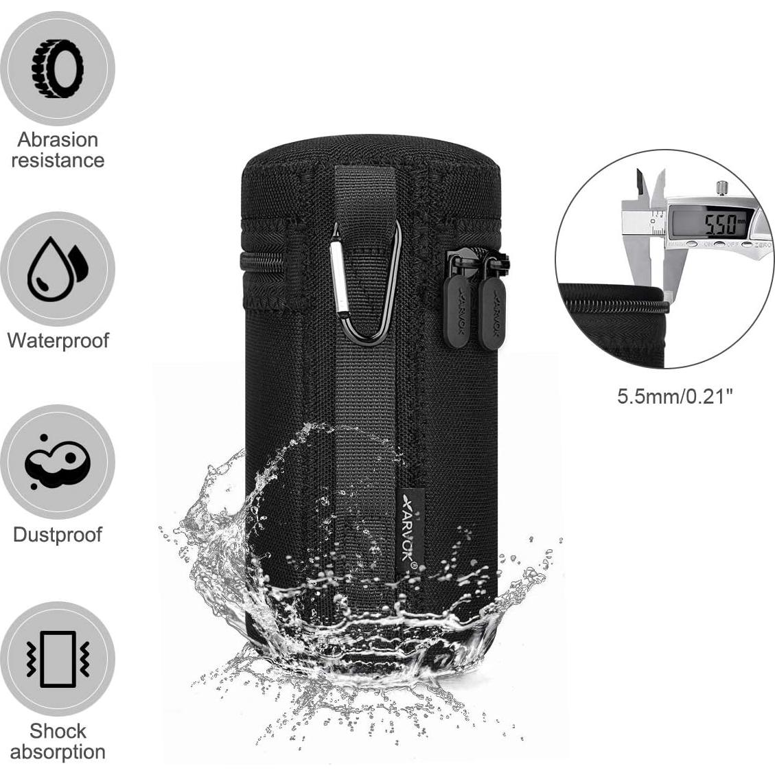 Conjunto de Fundas para Lentes ARVOK 4 Tamaños Resistentes