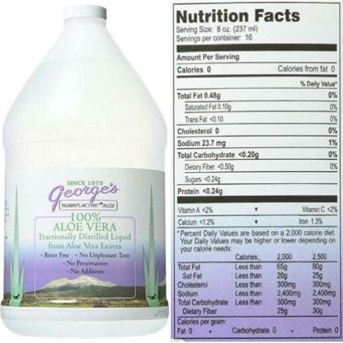 Aloe Vera Líquido Destilado George 3.78 L - Sin Amargor