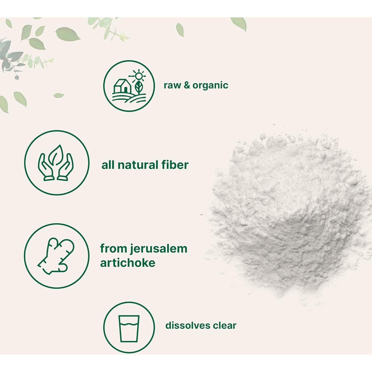 Polvo de Fibra Inulina Orgánica Micro Ingredients 1 kg