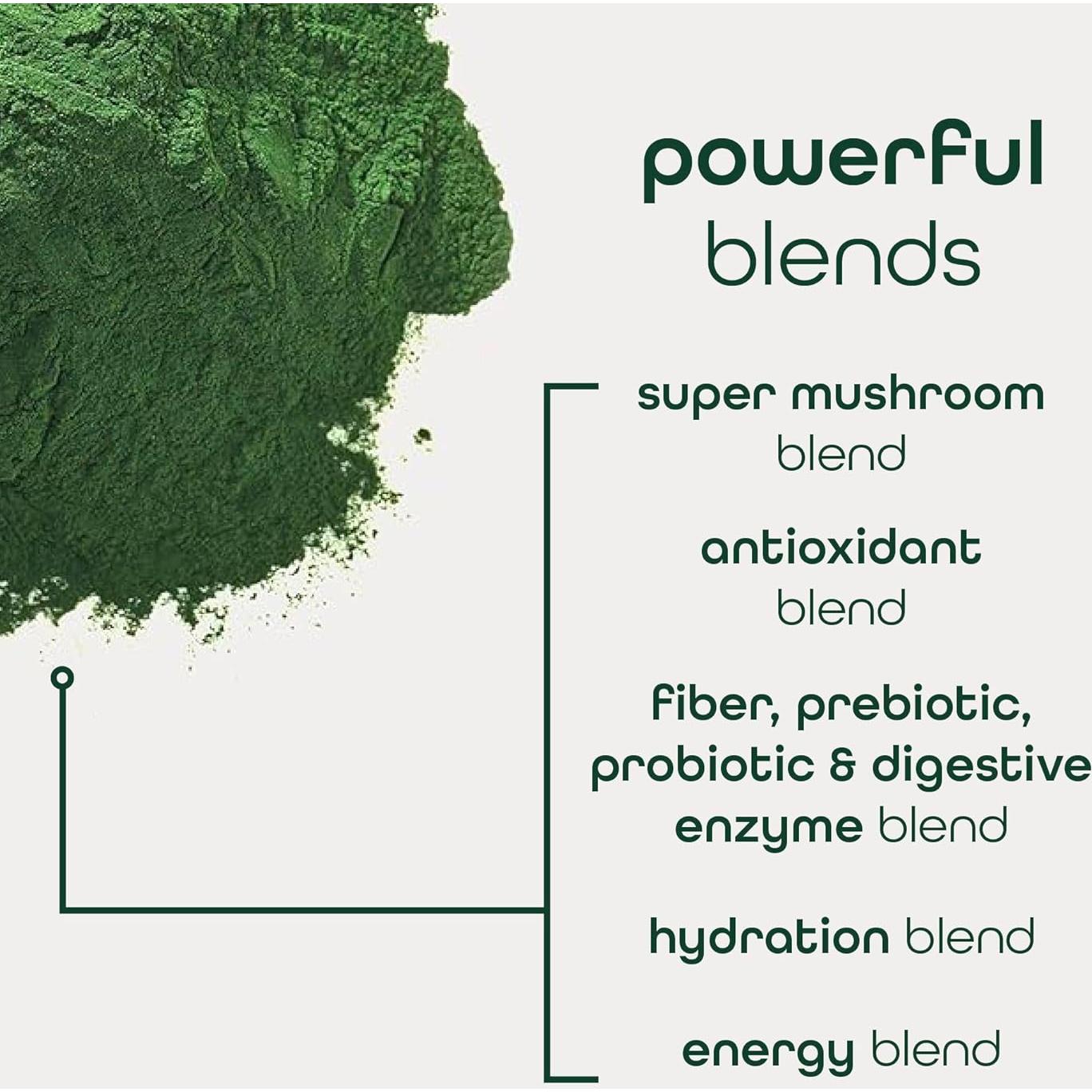 Zena Nutrition Super Verdes Orgánicos 40 Paquetes 70+ Superalimentos