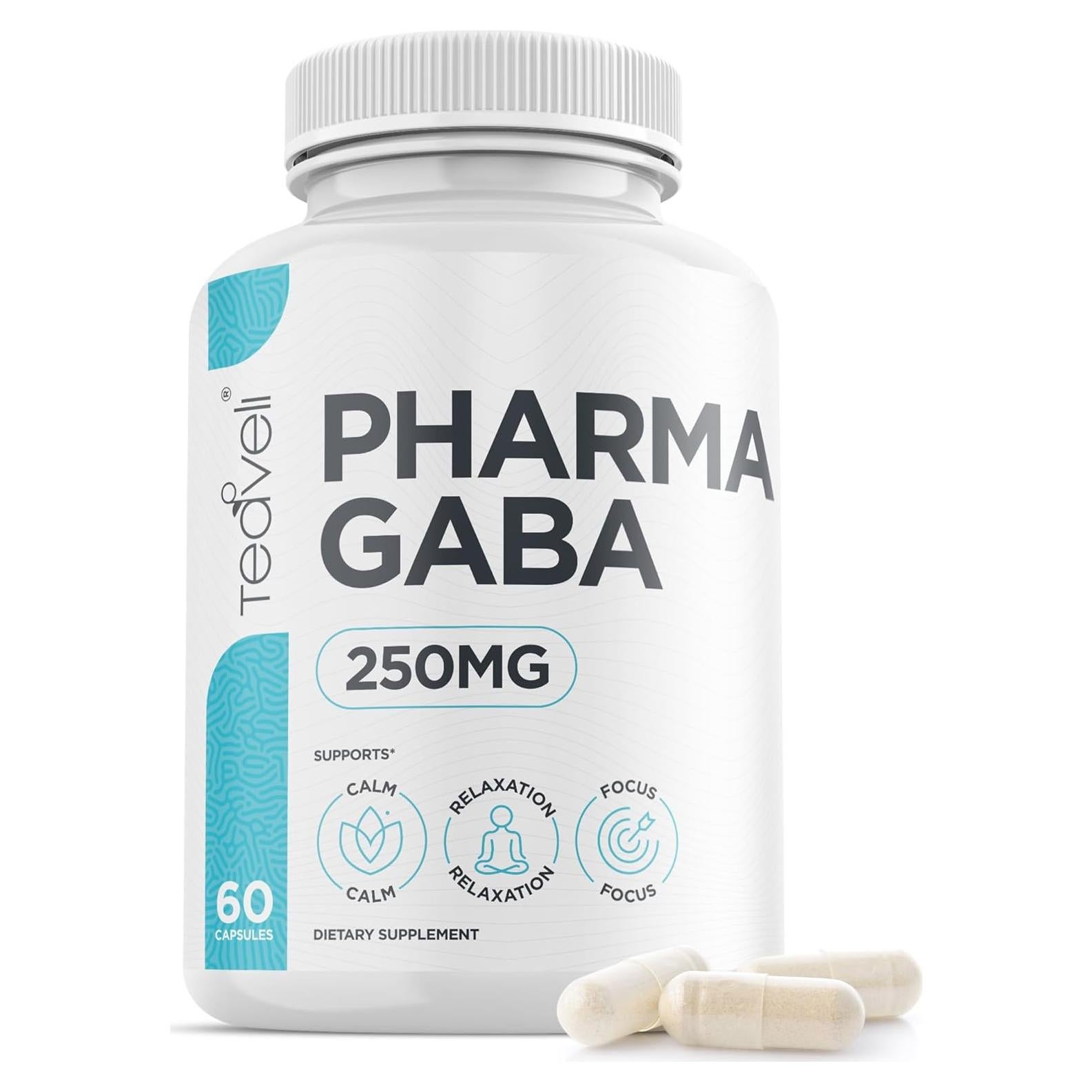Suplemento de GABA PharmaGABA 250 mg - Teaveli - Natural