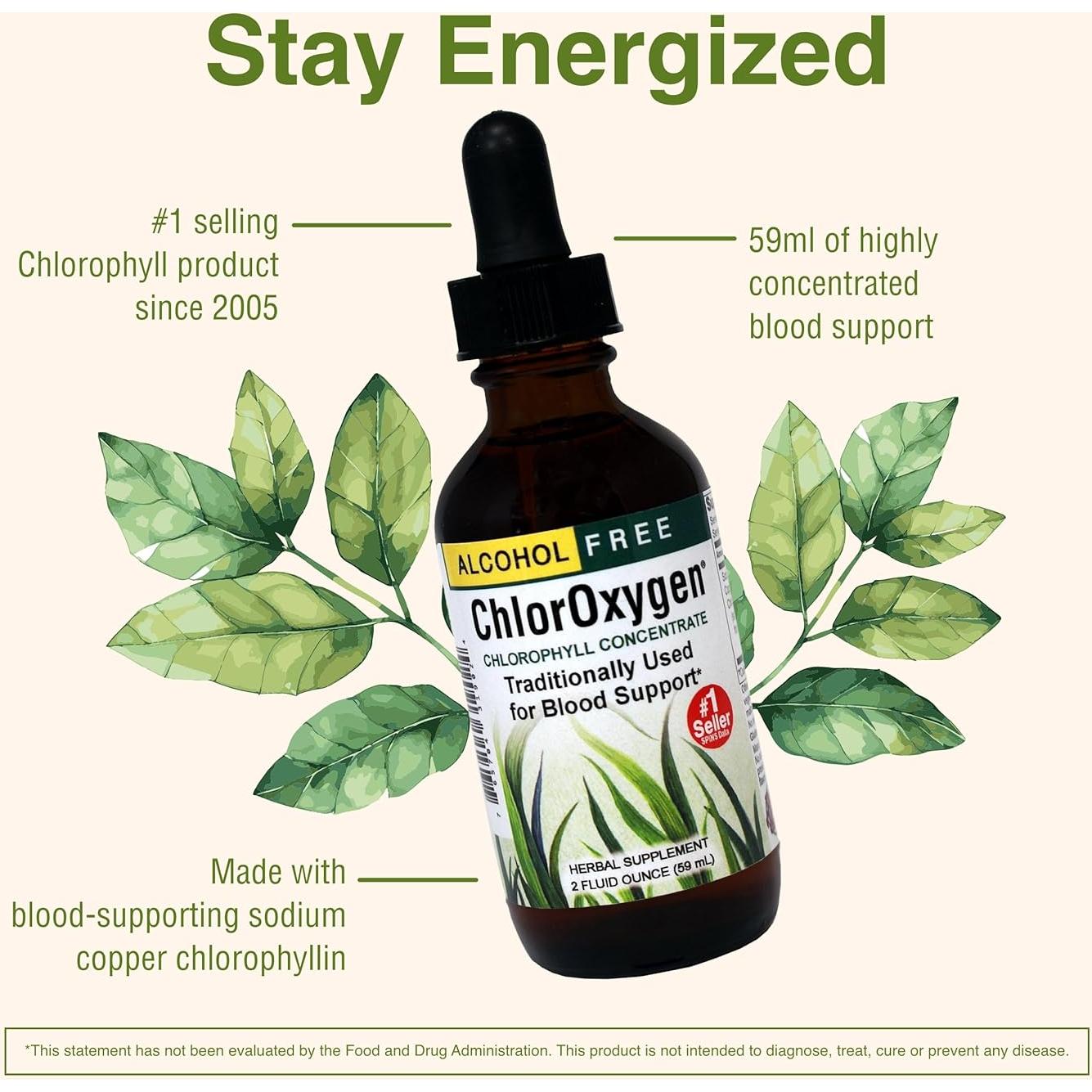 Concentrado de Clorofila ChlorOxygen Herbs Etc. 60 ml