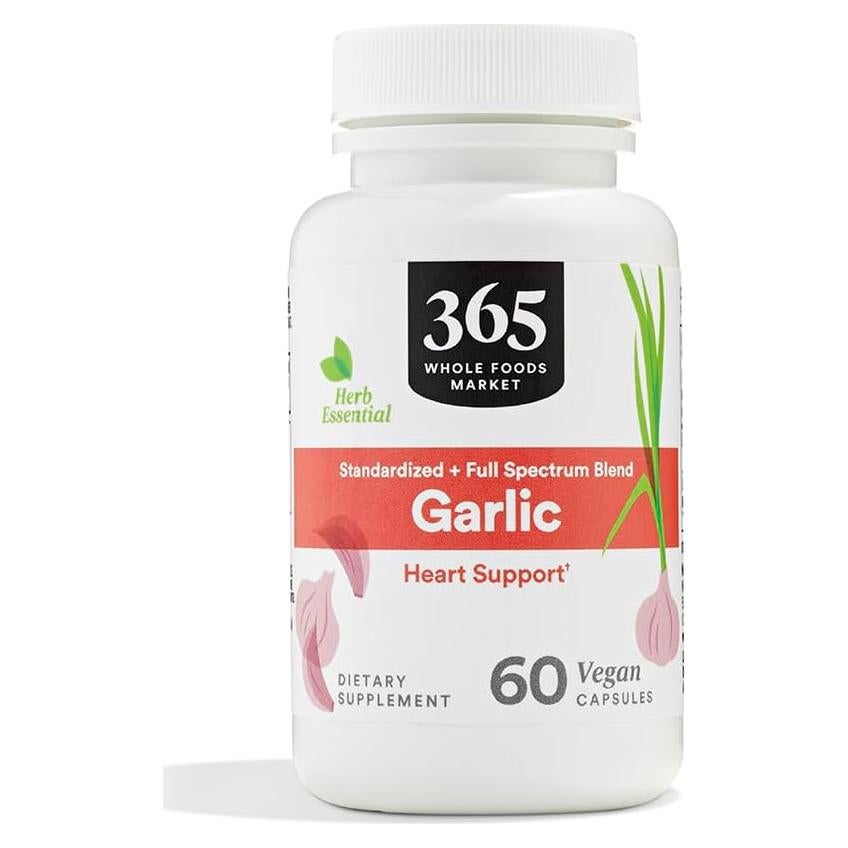 Suplemento Dietético de Ajo 365 Whole Foods 60 Cápsulas Veganas
