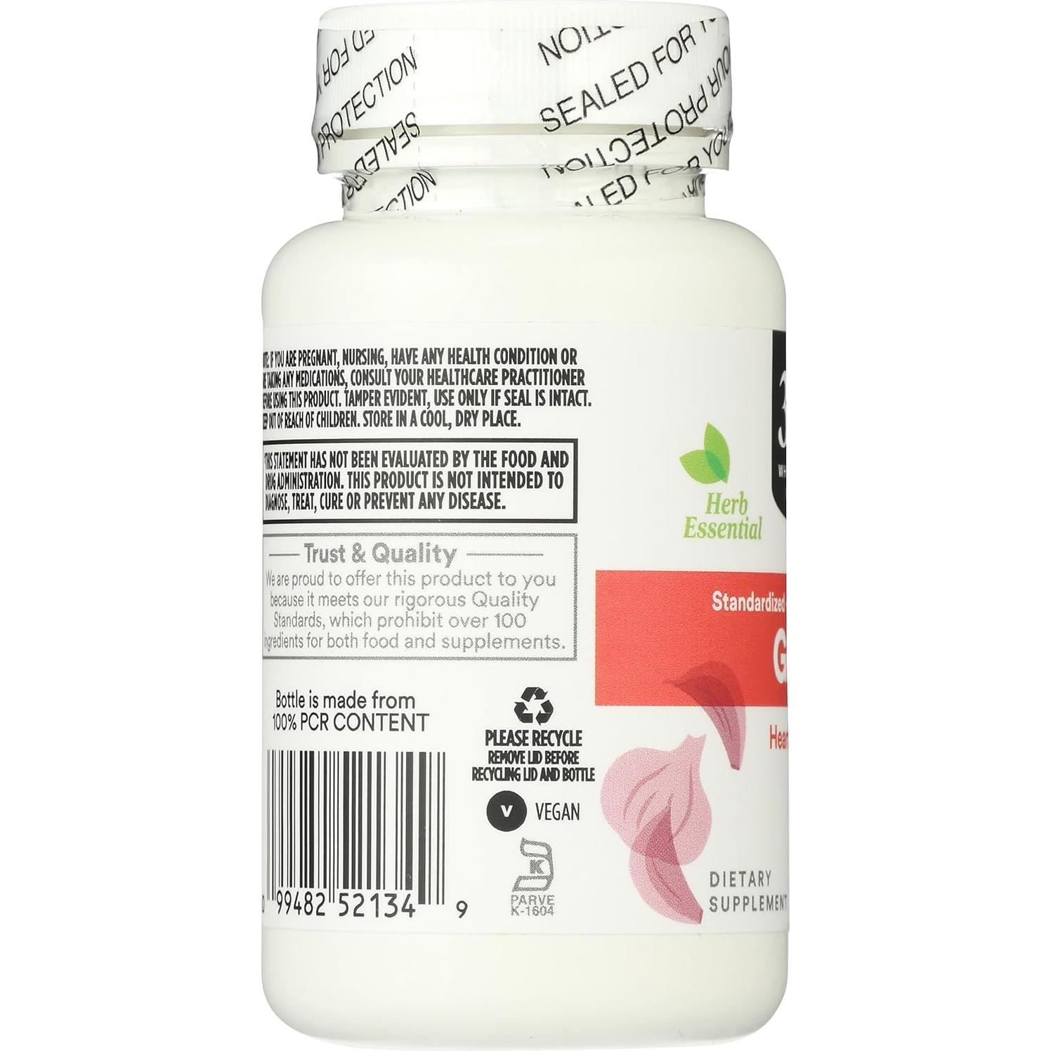 Suplemento Dietético de Ajo 365 Whole Foods 60 Cápsulas Veganas