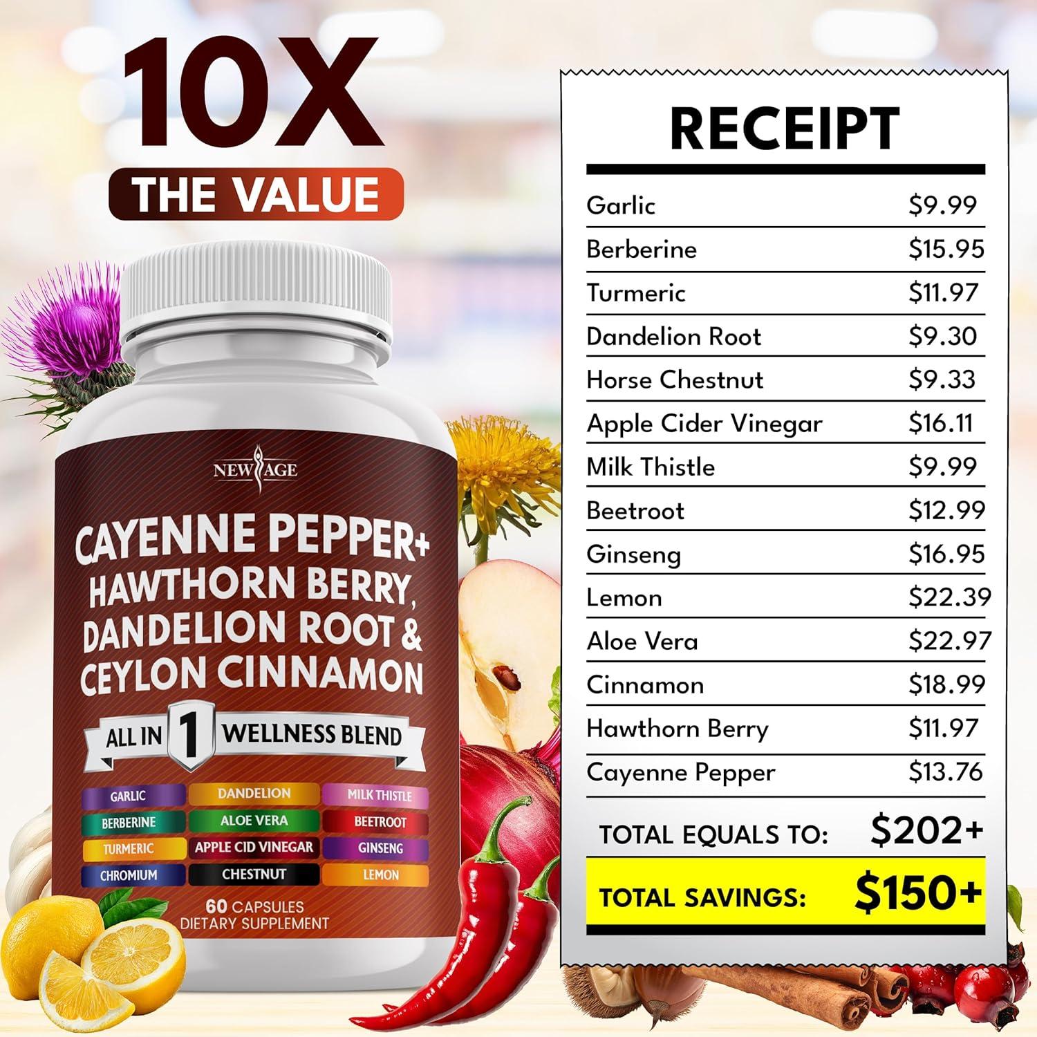 Suplemento en Cápsulas Nueva Era 120 Conteo Bienestar Natural