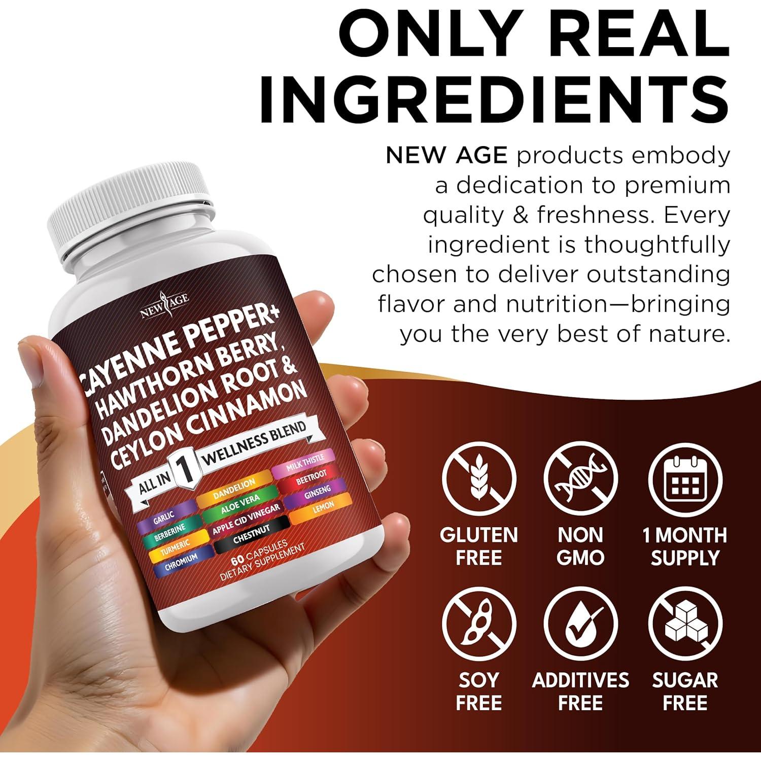 Suplemento en Cápsulas Nueva Era 120 Conteo Bienestar Natural