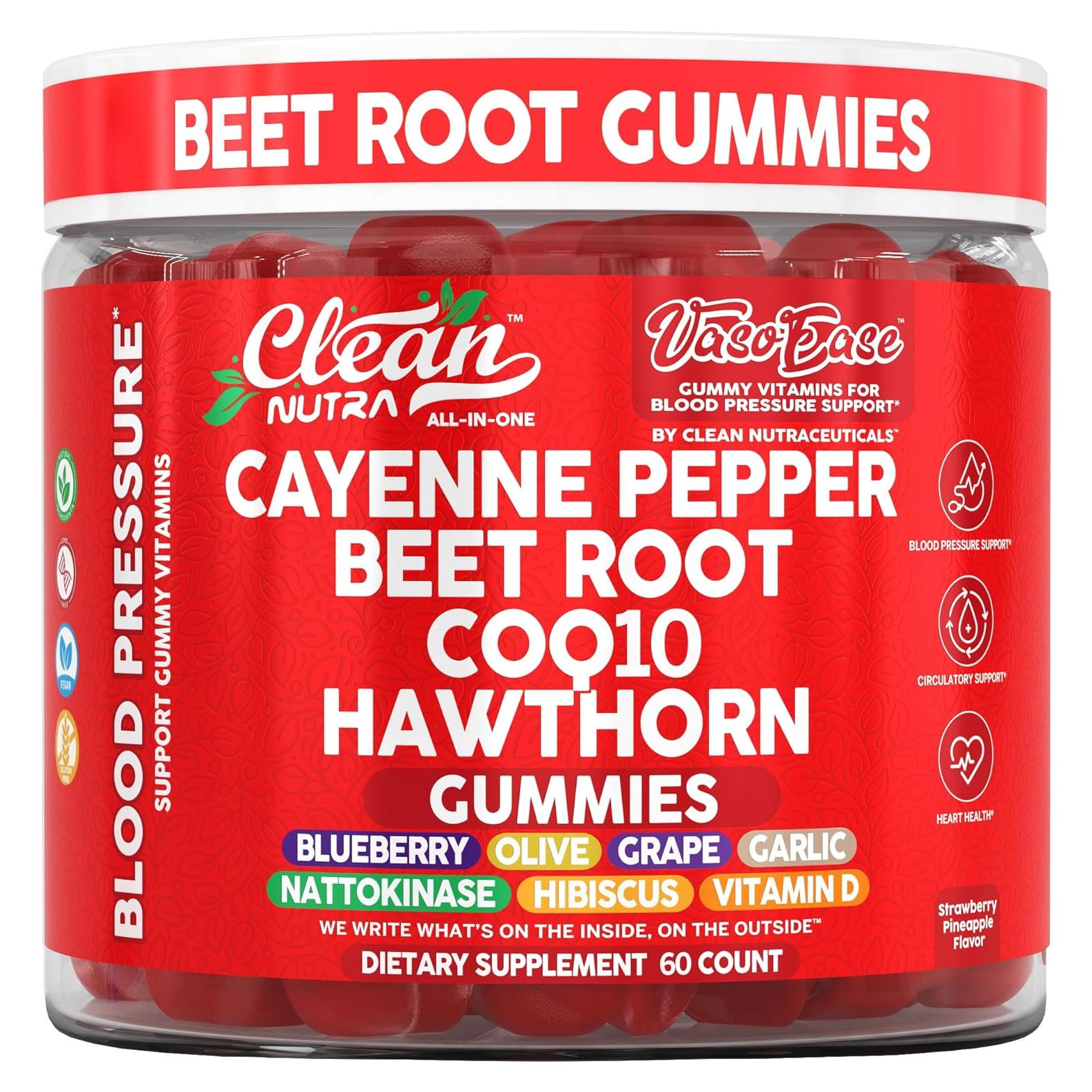 Gomitas de Remolacha Clean Nutraceuticals 60 Unidades - Suplemento Antioxidante