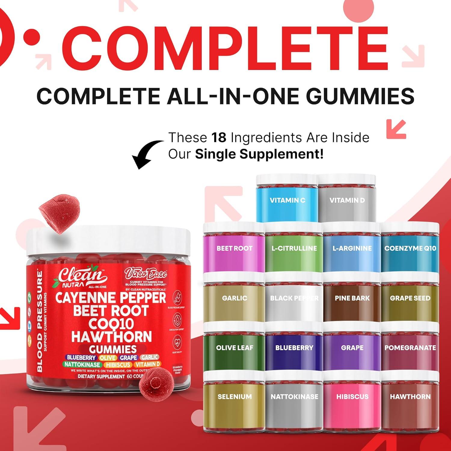 Gomitas de Remolacha Clean Nutraceuticals 60 Unidades - Suplemento Antioxidante