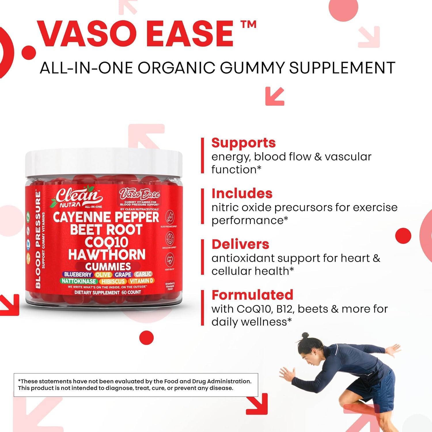 Gomitas de Remolacha Clean Nutraceuticals 60 Unidades - Suplemento Antioxidante