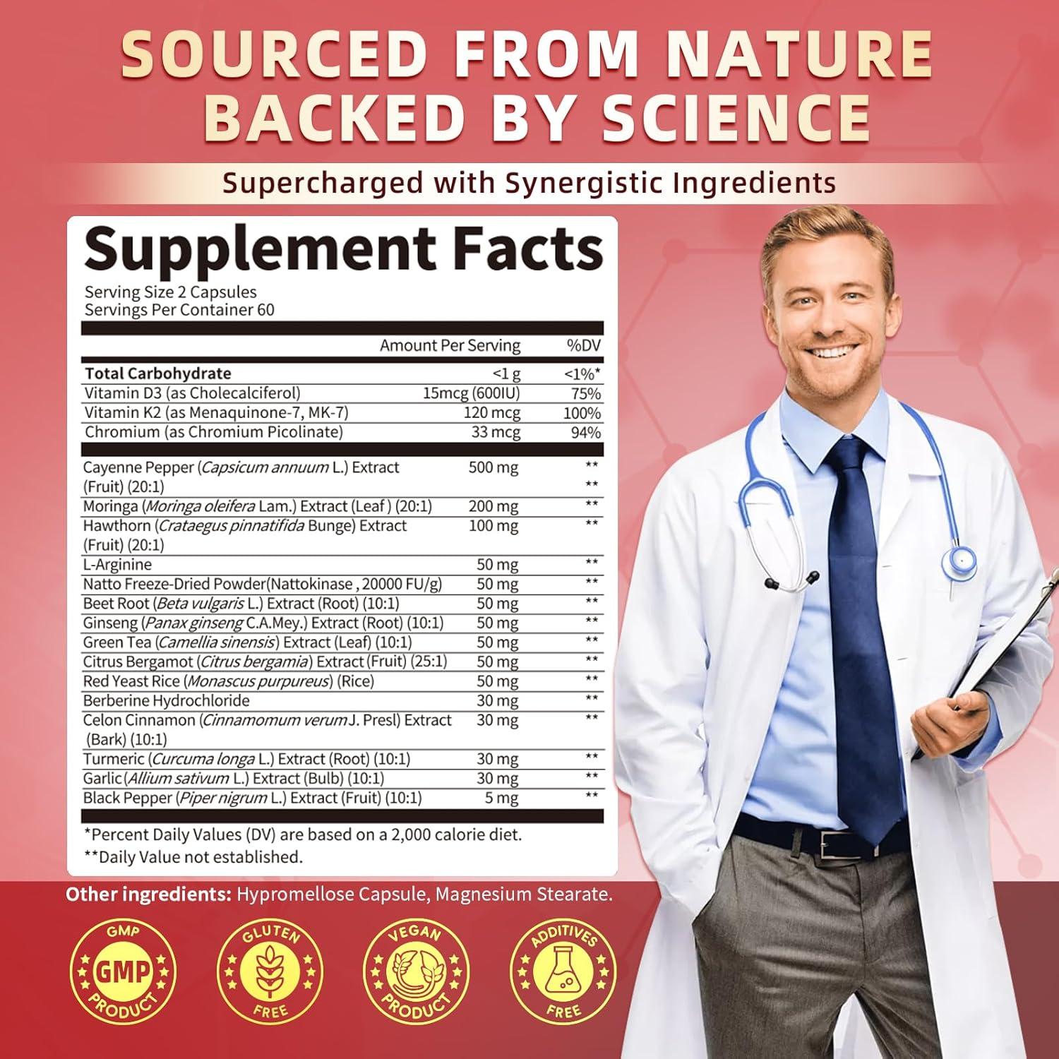 Cápsulas de Pimienta de Cayena Lukaree 120 Ct - Apoyo Circulación