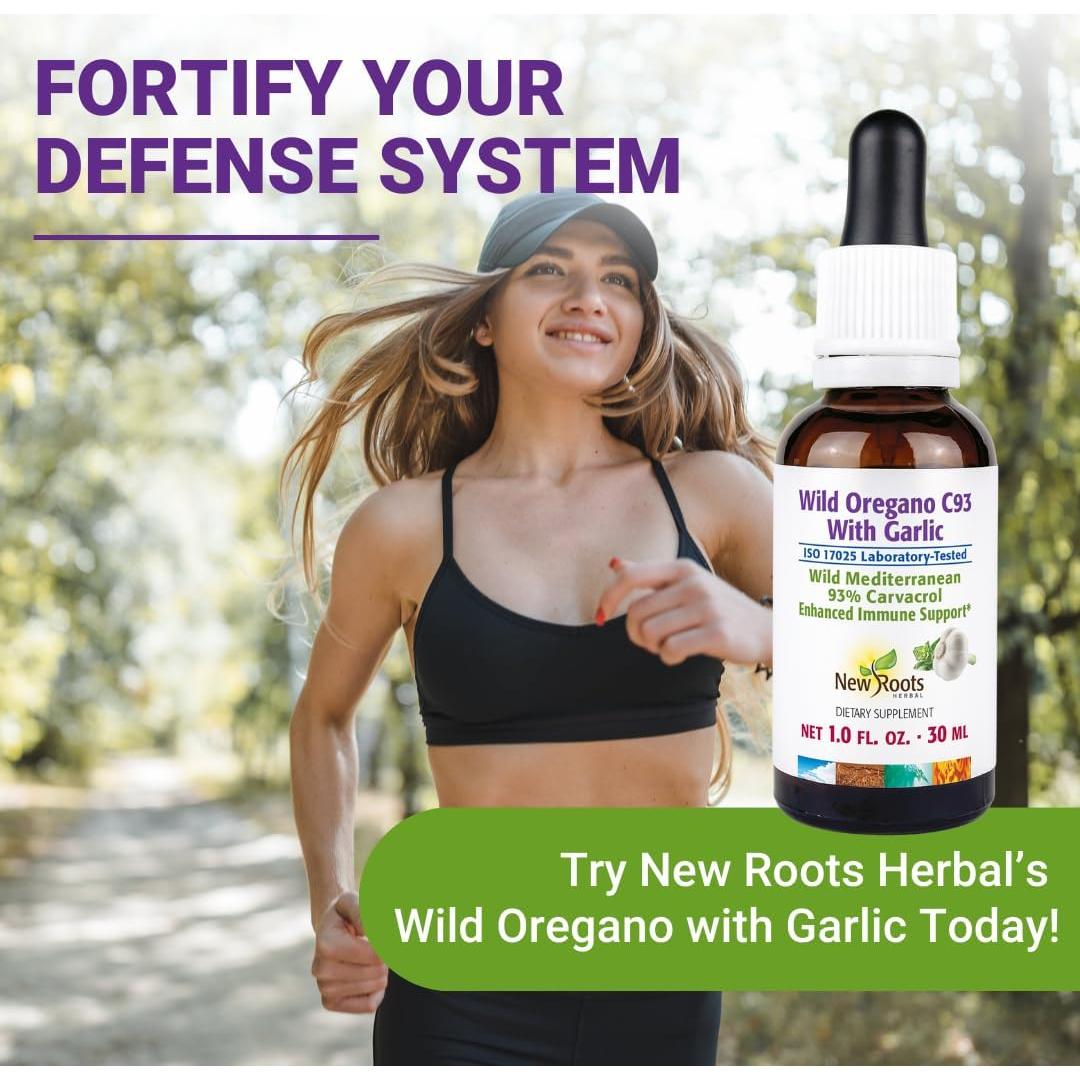 Aceite de Orégano Silvestre con Ajo New Roots 30ml - Inmunidad