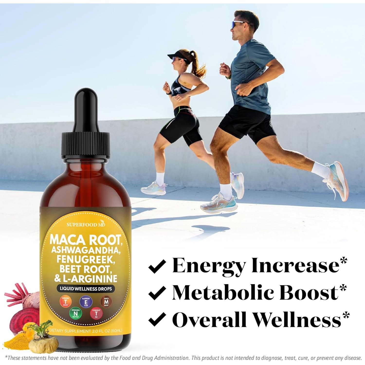 Gotas Líquidas de Raíz de Maca Superfood MD 118.3 ml