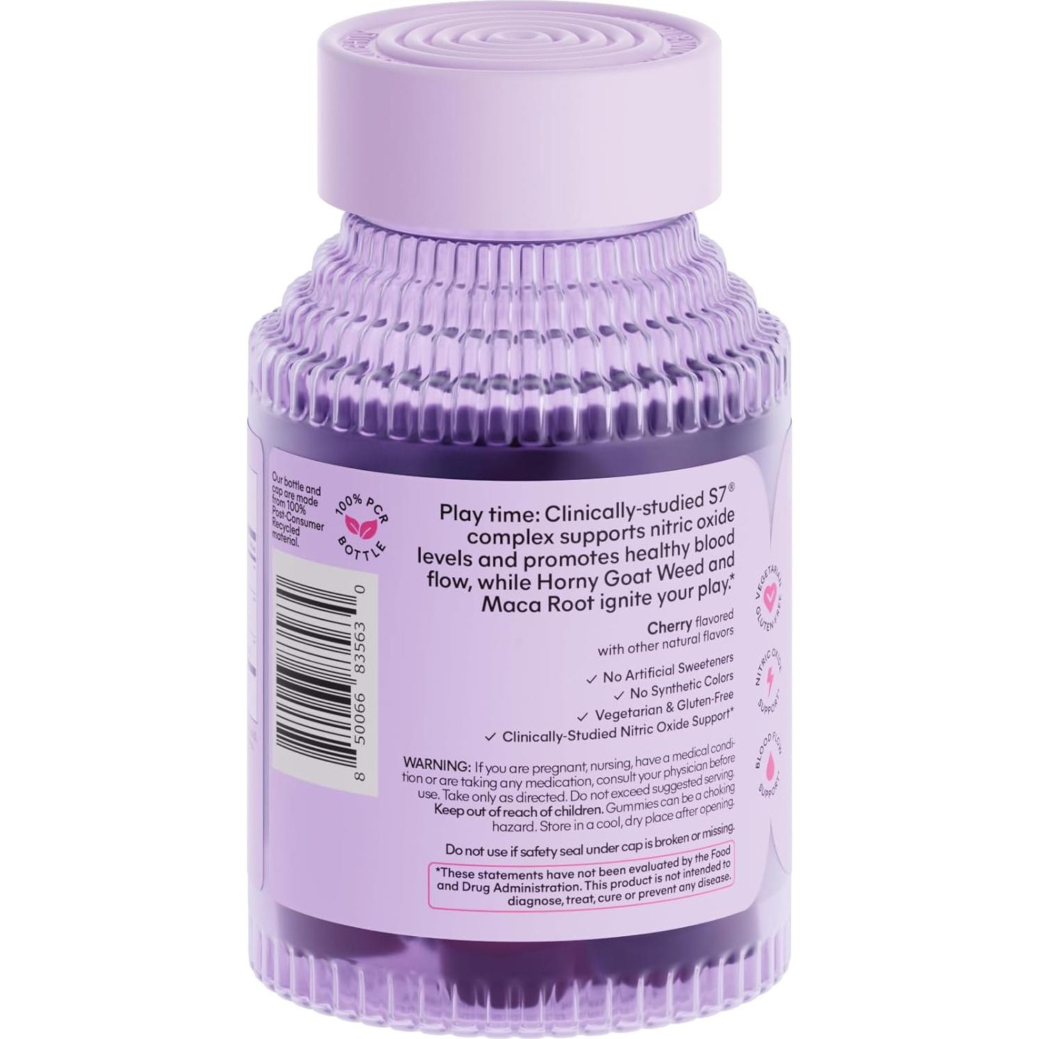 Gominolas Lemme Play para Intimidad - 60 Unidades Sabor Cereza