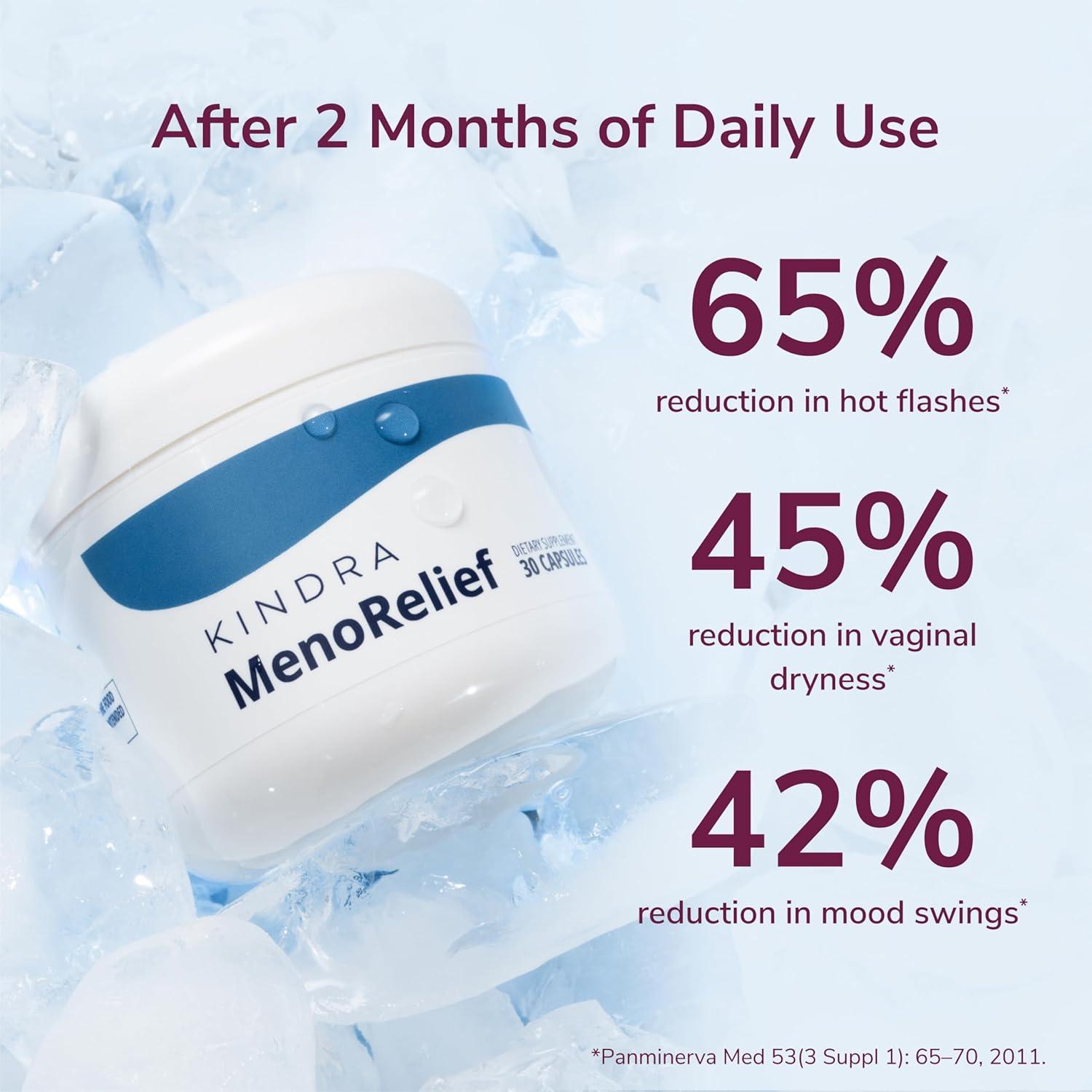 Suplemento Kindra MenoRelief 30 Cápsulas - Alivio Menopausia