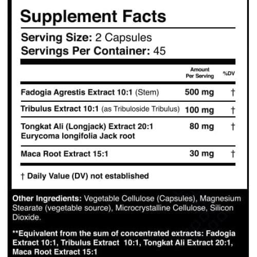 Extracto de Tongkat Ali Gflow Vitamins - 500mg - Energía y Vitalidad