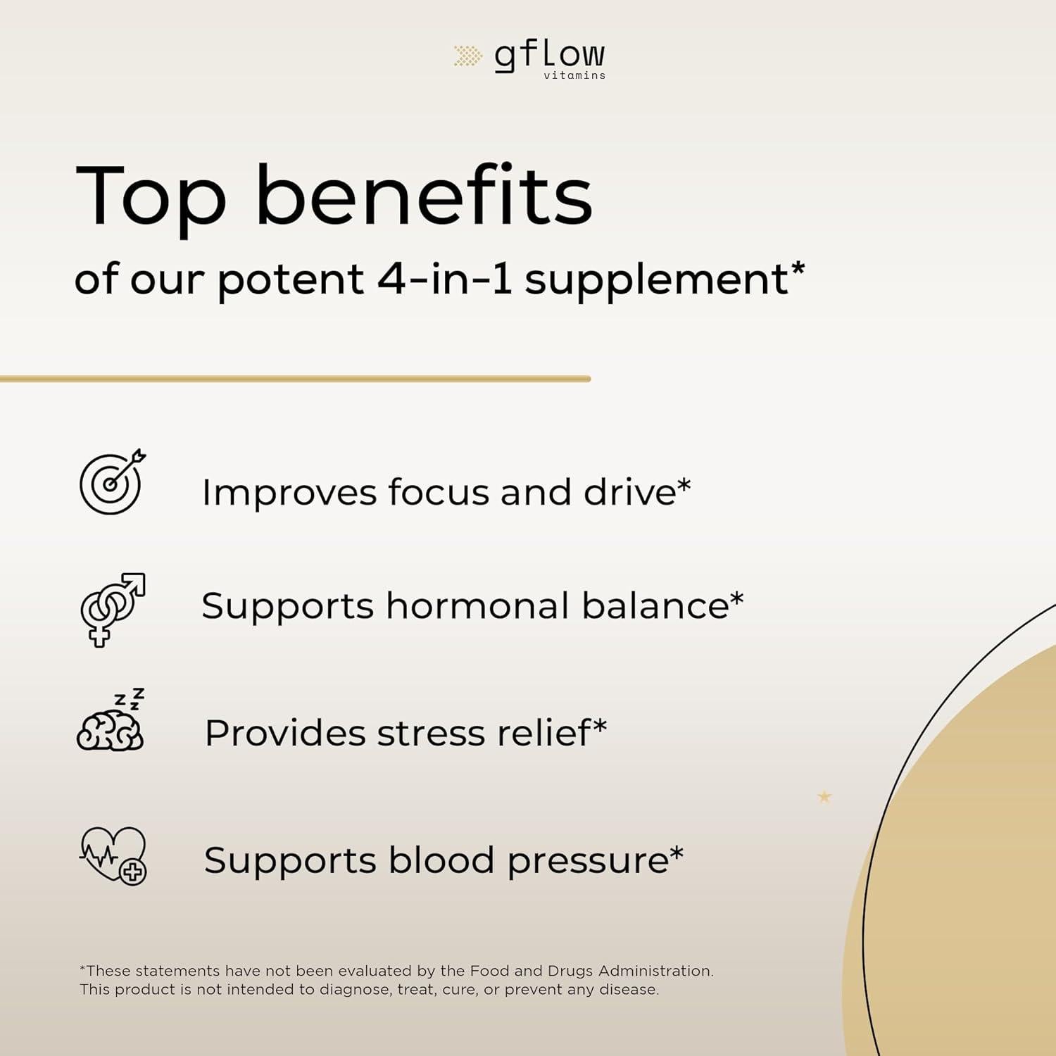 Extracto de Tongkat Ali Gflow Vitamins - 500mg - Energía y Vitalidad