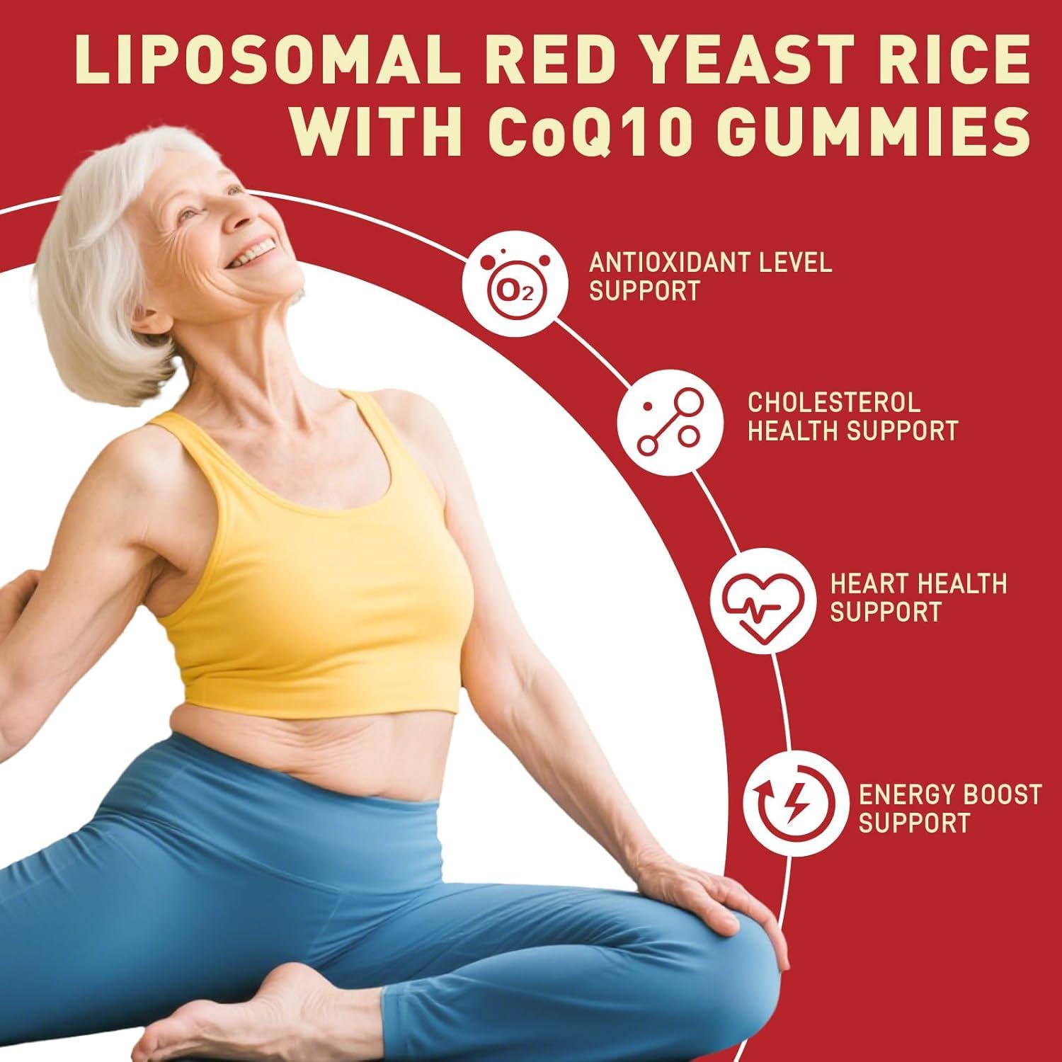 Gomas de Arroz de Levadura Roja Geeoasis 60 Ct - Sin Azúcar