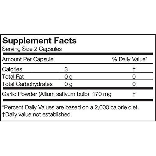 Suplemento Ajo Sin Olor Arizona Natural 90 Cápsulas 500 mg