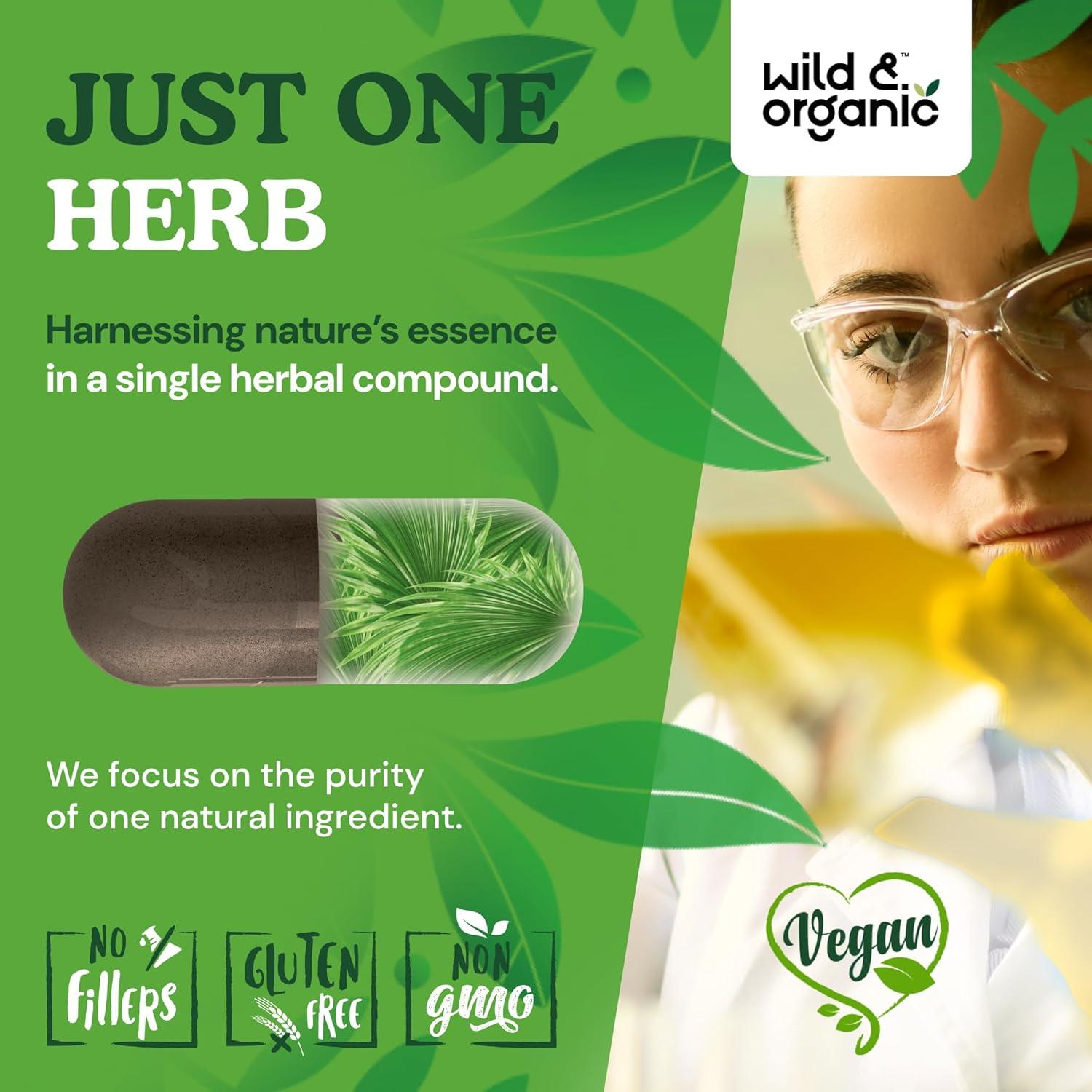 Cápsulas de Palma Enana Silvestre 500 mg - Wild & Organic - 60 Unidades