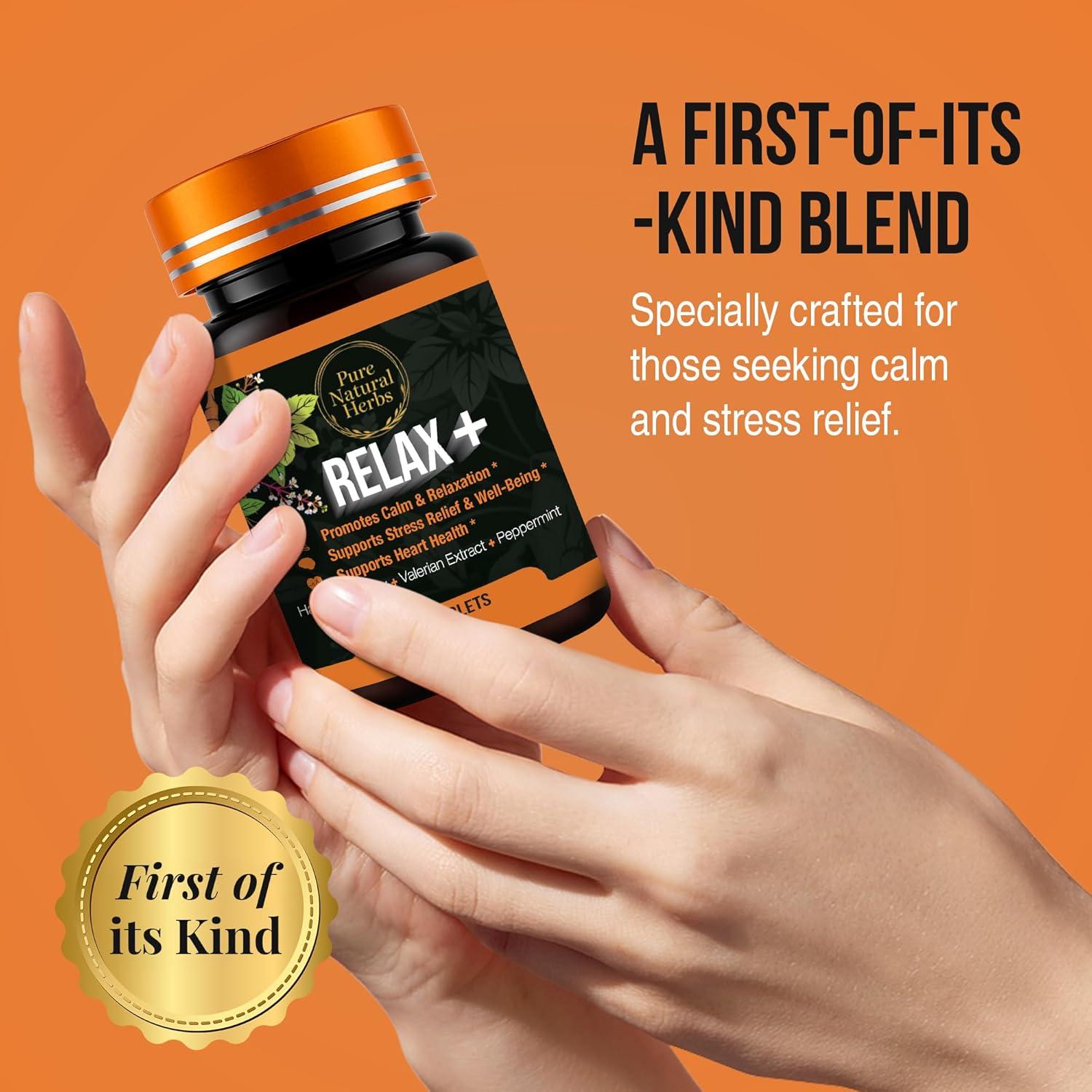 Tabletas Calmantes de Valeriana y Espino Pure Natural 50 Unidades