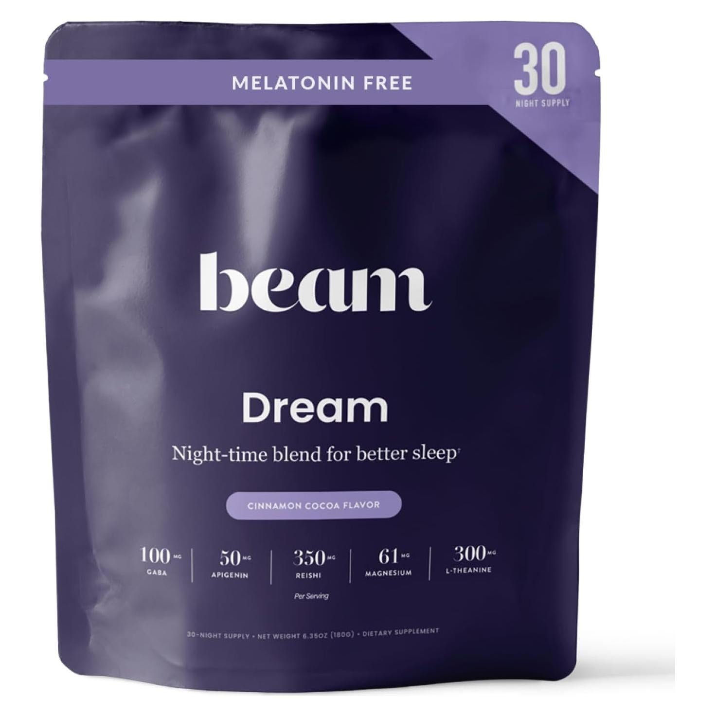 Beam Dream Sleep Powder 30 Porciones - Suplemento Vegano Sin Melatonina