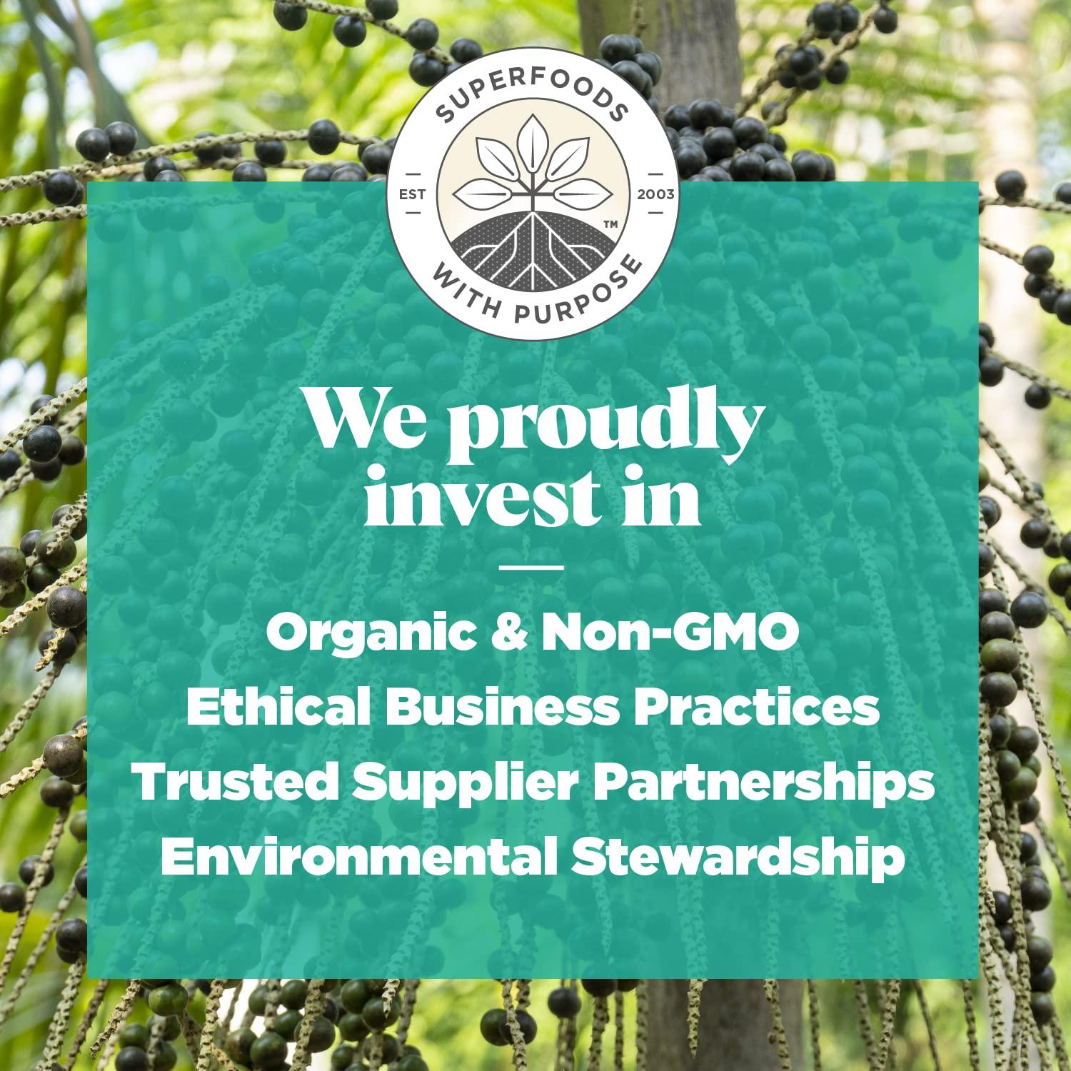 Polvo de Acai Orgánico Navitas 227g - Antioxidantes y Omega 3