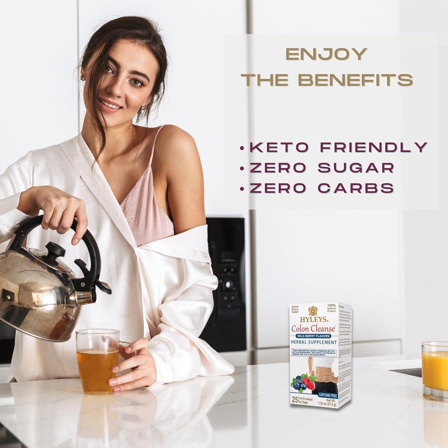 Té Herbal de Limpieza de Colon Hyleys Acai Berry - 25 Bolsitas