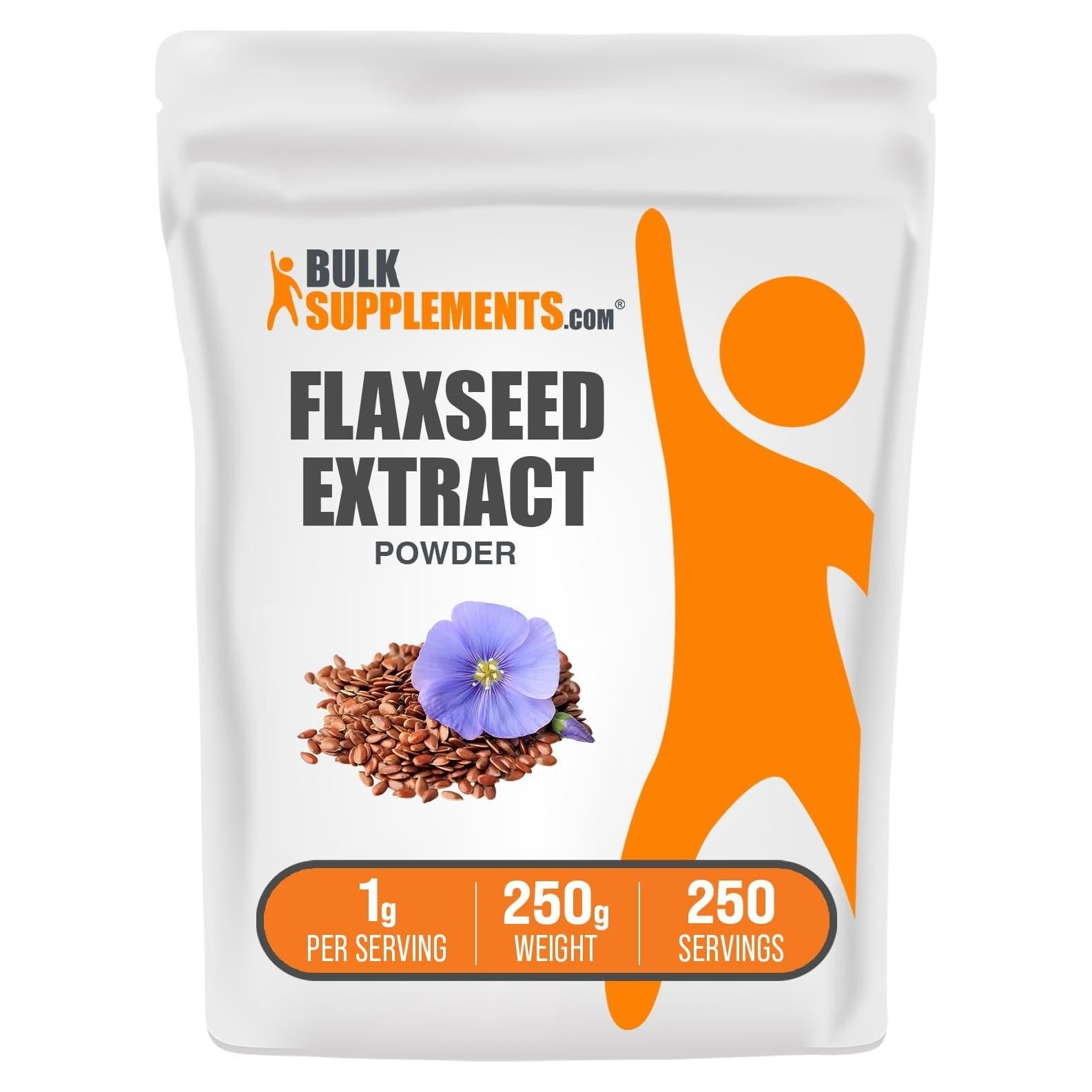 Extracto de Semilla de Linaza en Polvo BulkSupplements 250g