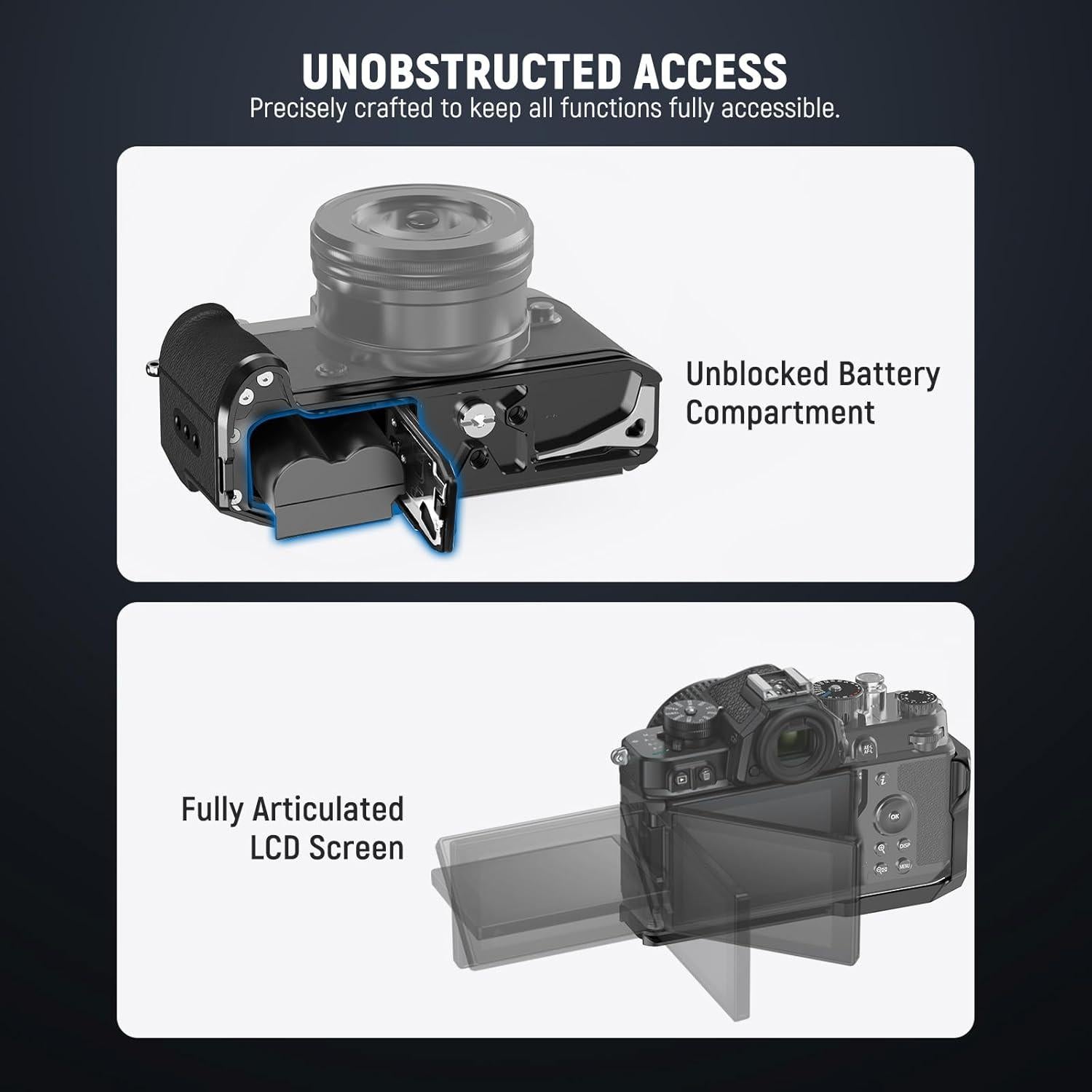 Mango en L NEEWER CA134 para Cámara Nikon Zf con Botón