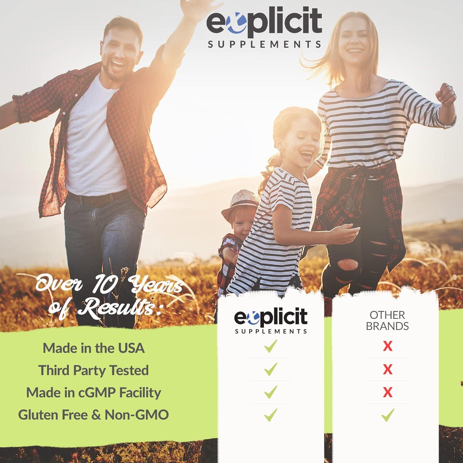 Suplemento CoQ10 200mg eXplicit - Salud del Corazón - 1 Mes