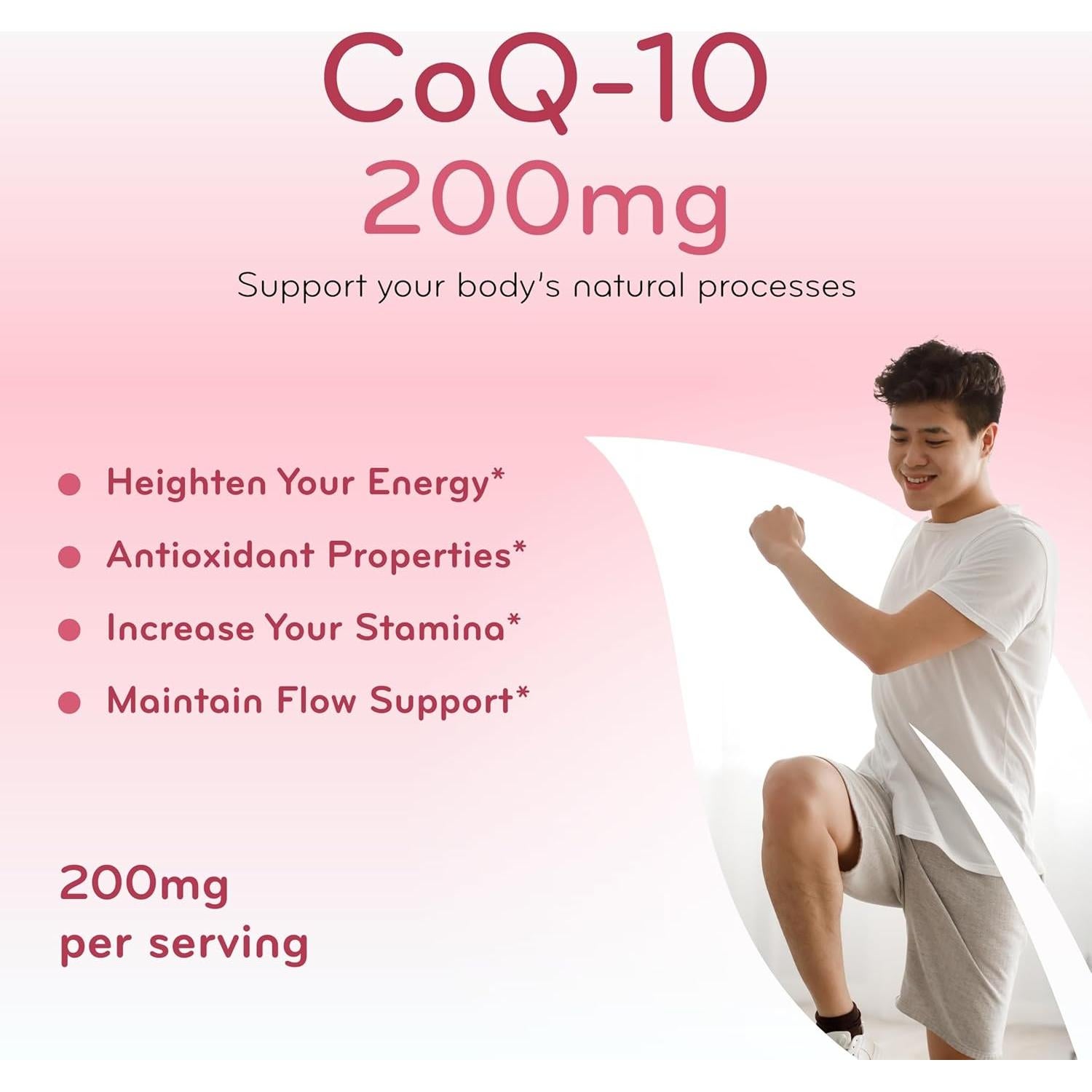 CoQ10 200mg ClearFormulas - Antioxidante para Corazón y Energía
