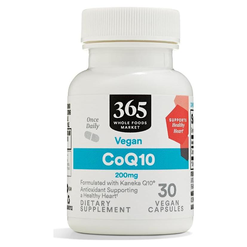 Suplemento CoQ10 200mg 30 Cápsulas 365 Whole Foods