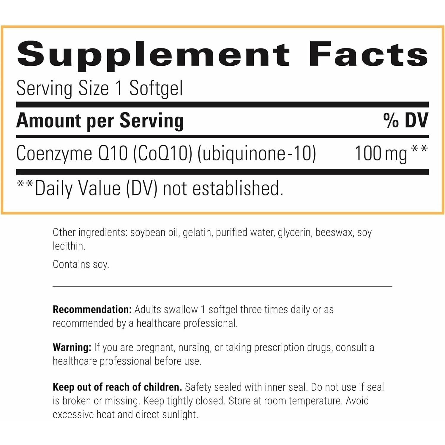 Suplemento CoQ10 100mg Integrative Therapeutics - 60 Gelatinas Blandas
