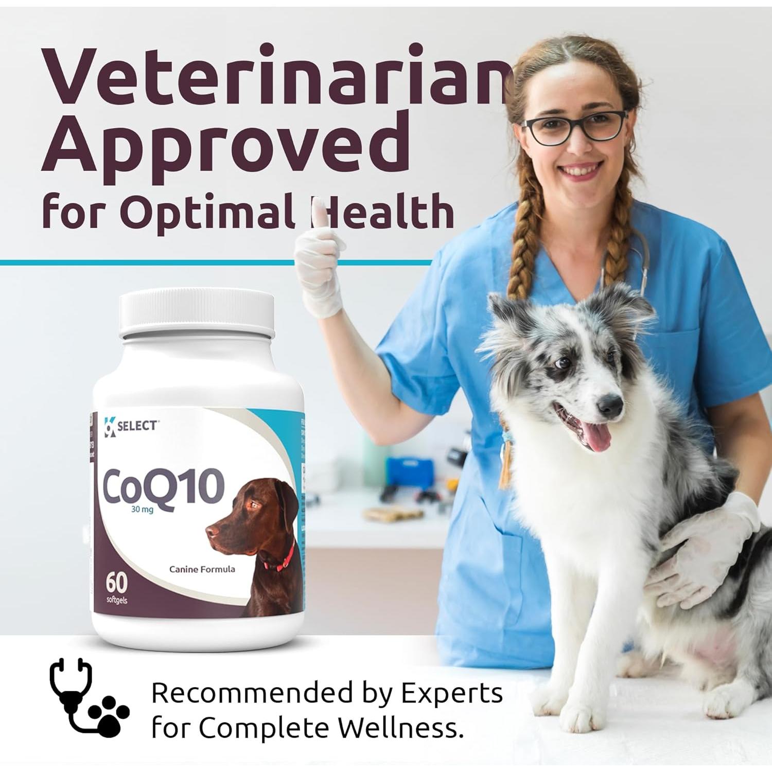 Suplemento K9 Select CoQ10 para Perros 30mg - 90 Geles Blandos