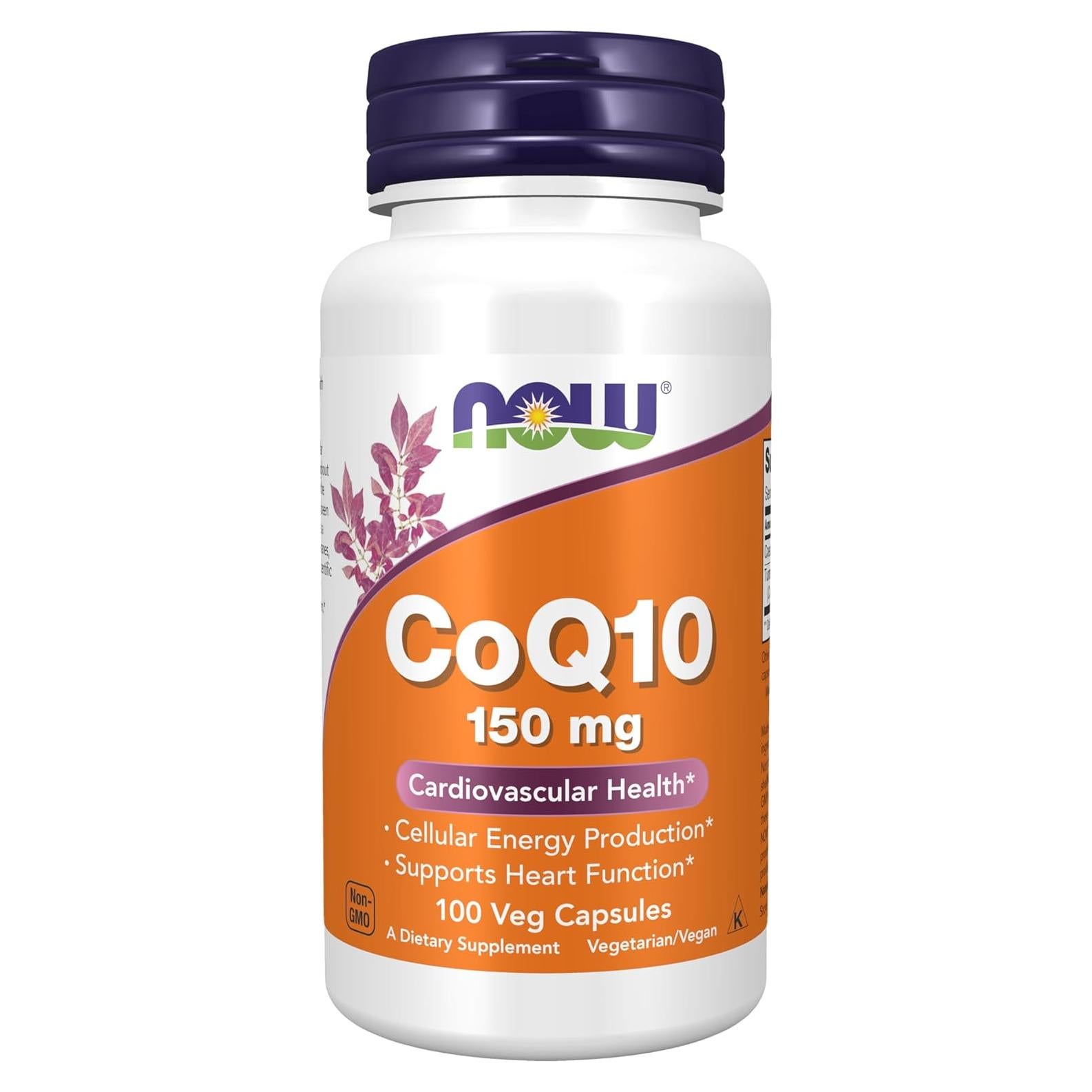 NOW CoQ10 150 mg Veganas 100 Cápsulas - Energía Celular