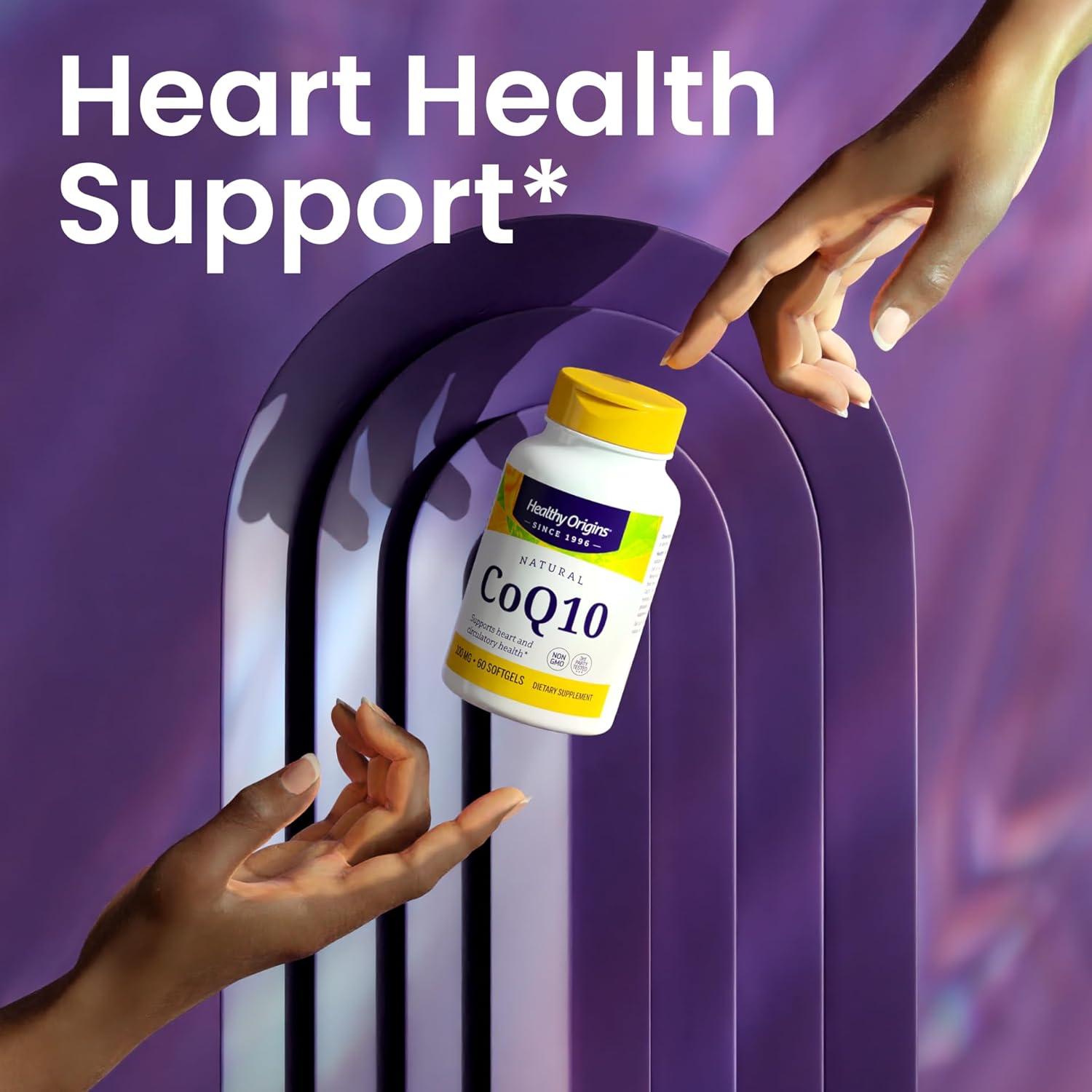 CoQ10 100 mg Healthy Origins - Ubiquinona Natural 30 Gelatinas