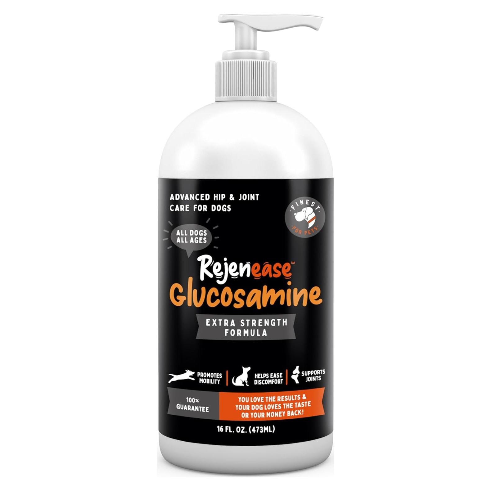 Suplemento Líquido Glucosamina Finest for Pets 453g Articulaciones