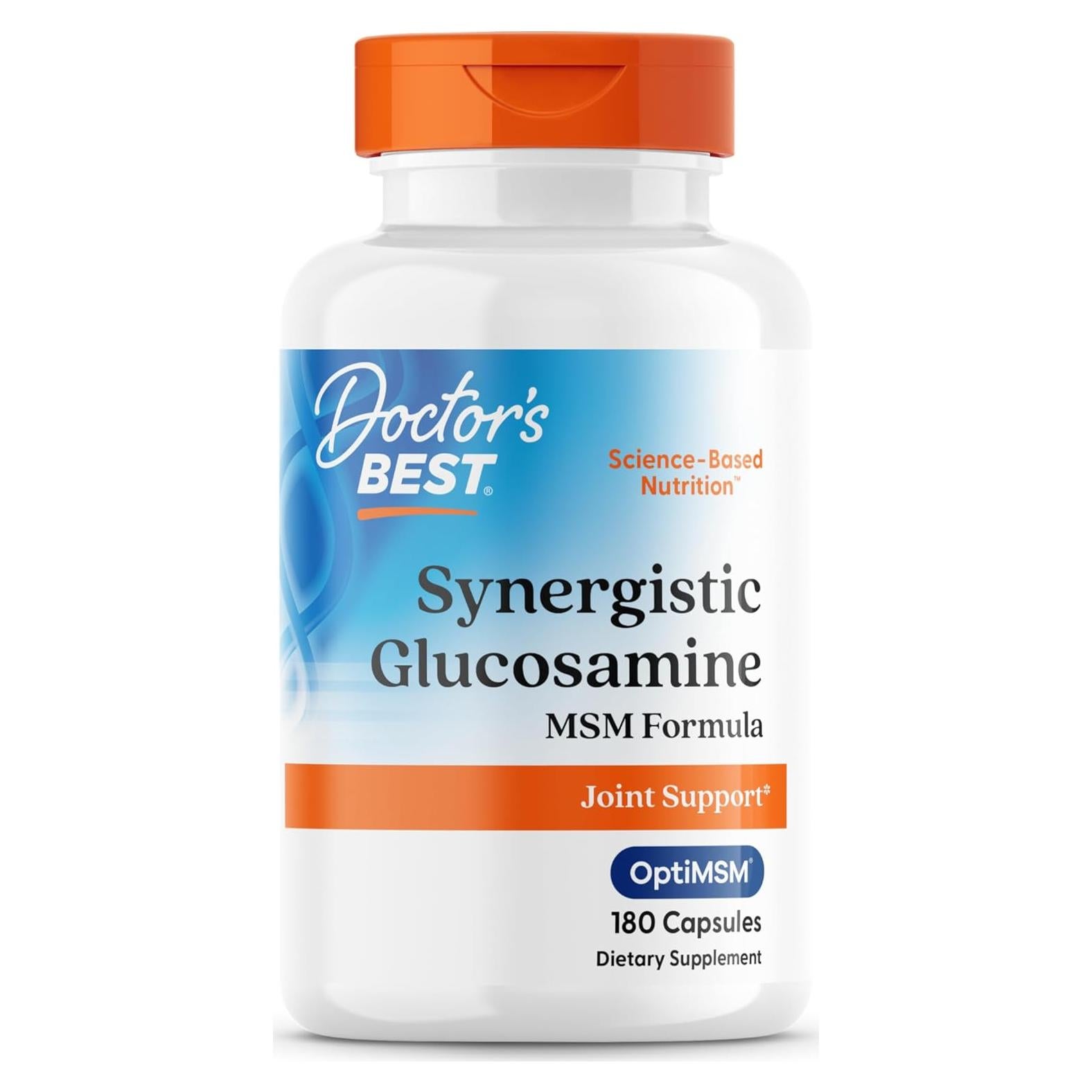 Glucosamina MSM Doctor's Best 180 Cápsulas Soporte Articular