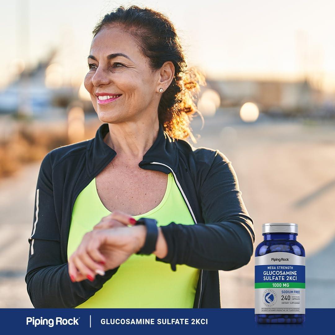 Piping Rock Glucosamina Sulfato 1000mg 240 Cápsulas Soporte Articular
