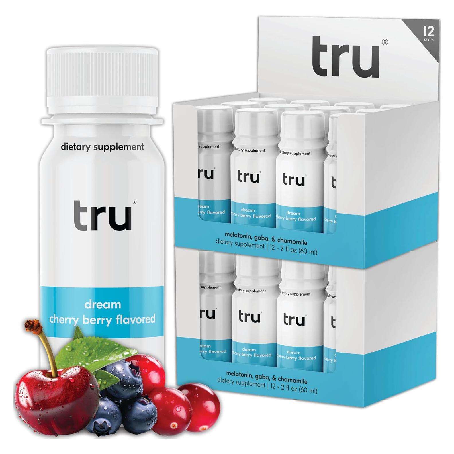 Tru Dream Shot Cereza Baya 59ml - Suplemento Vegano Sin Azúcar