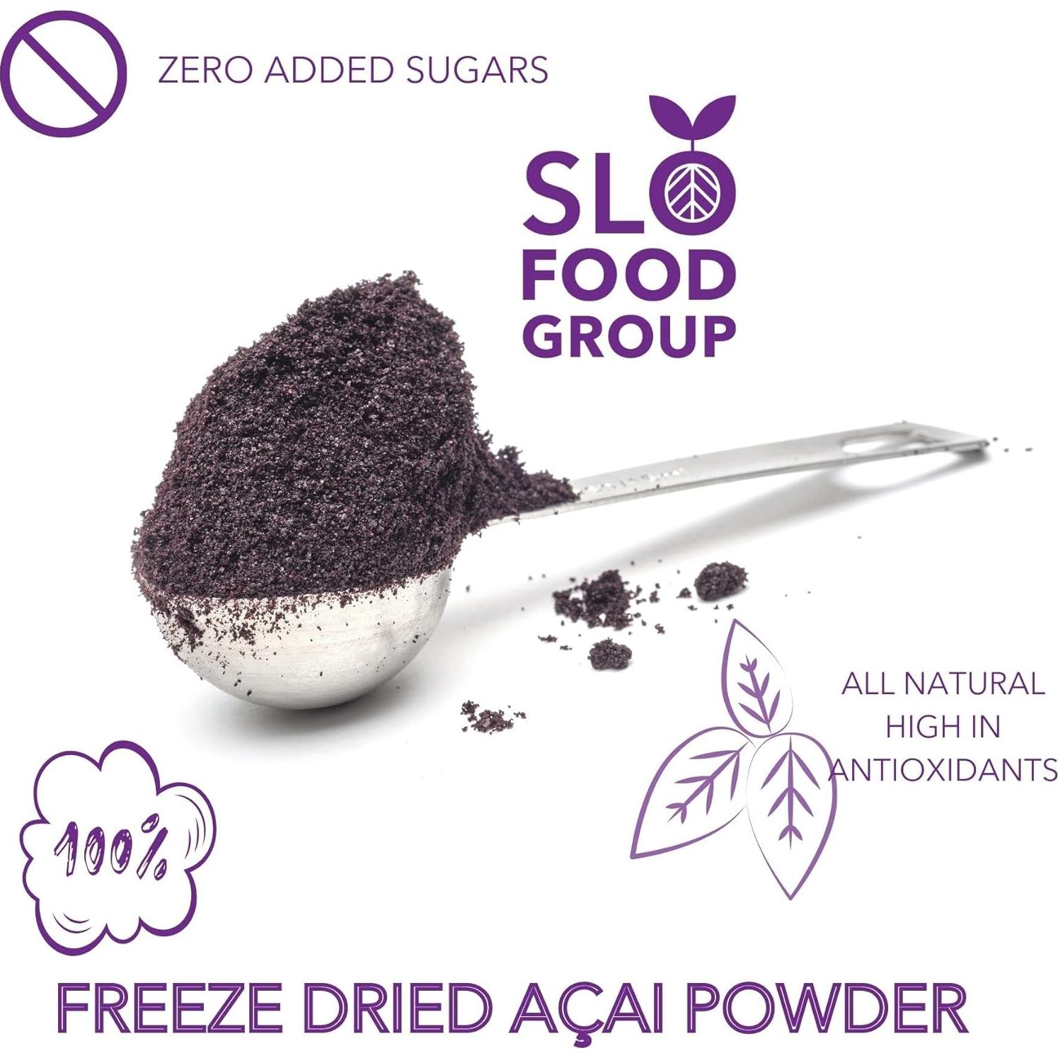 Polvo de Açaí Liofilizado Slofoodgroup 85 g - Superalimento Puro