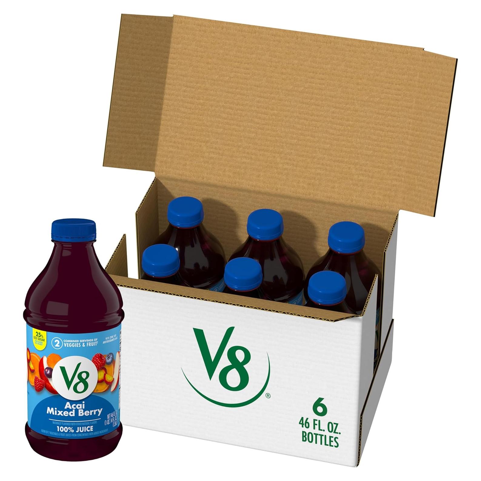 Jugo de Frutas y Verduras 100% V8 Acai Mezcla de Bayas 276 oz