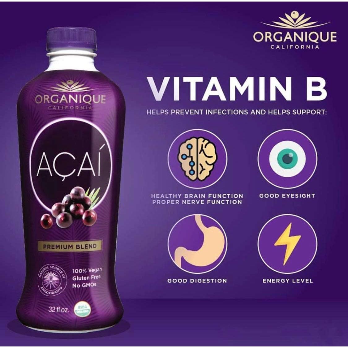 Mezcla Premium de Açaí Orgánico 6 x 946 mL - ORGANIQUE