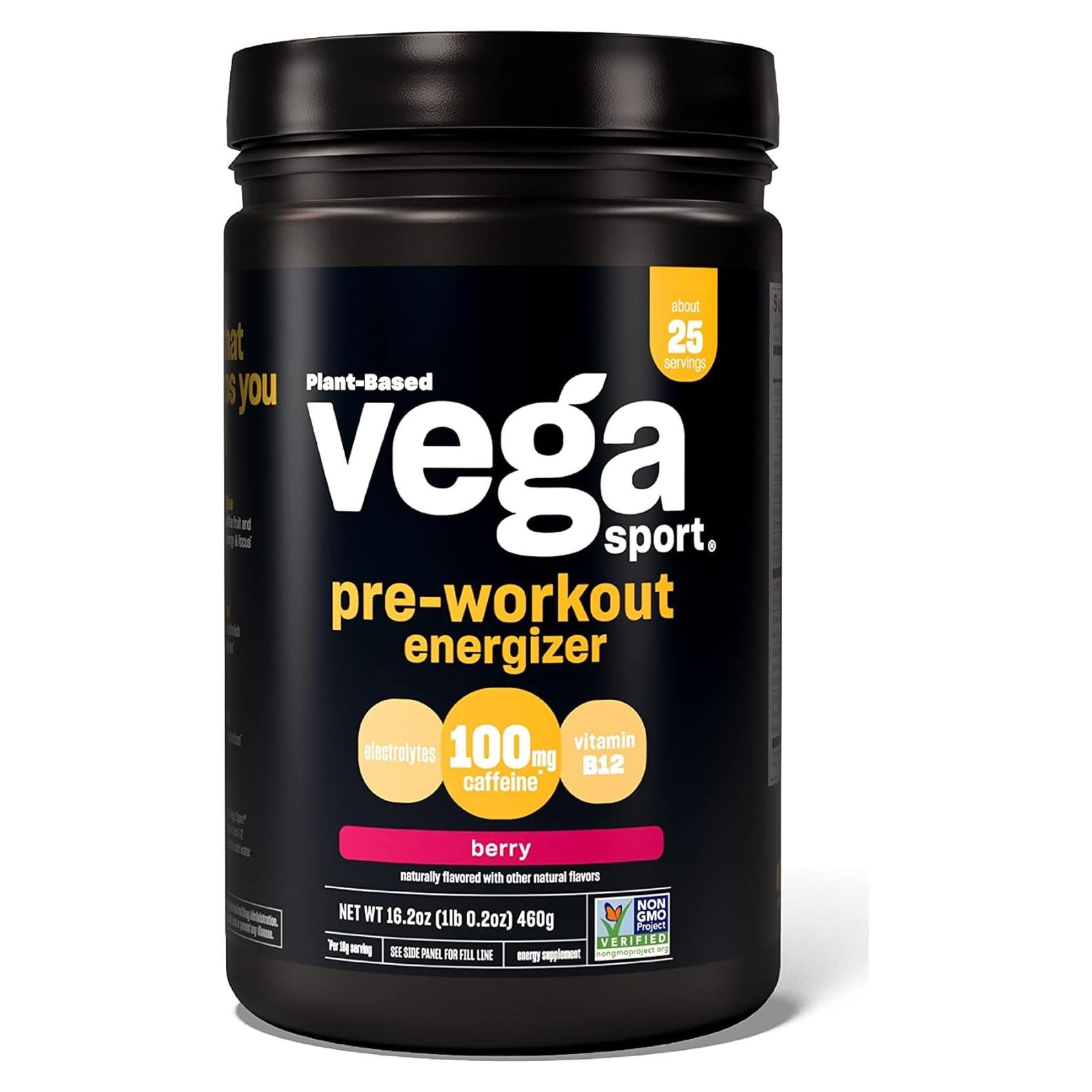 Vega Sport Energizer Baya Acai 0.46kg Pre Entrenamiento Vegano