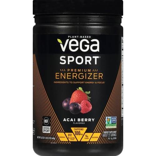 Vega Sport Energizer Baya Acai 0.46kg Pre Entrenamiento Vegano